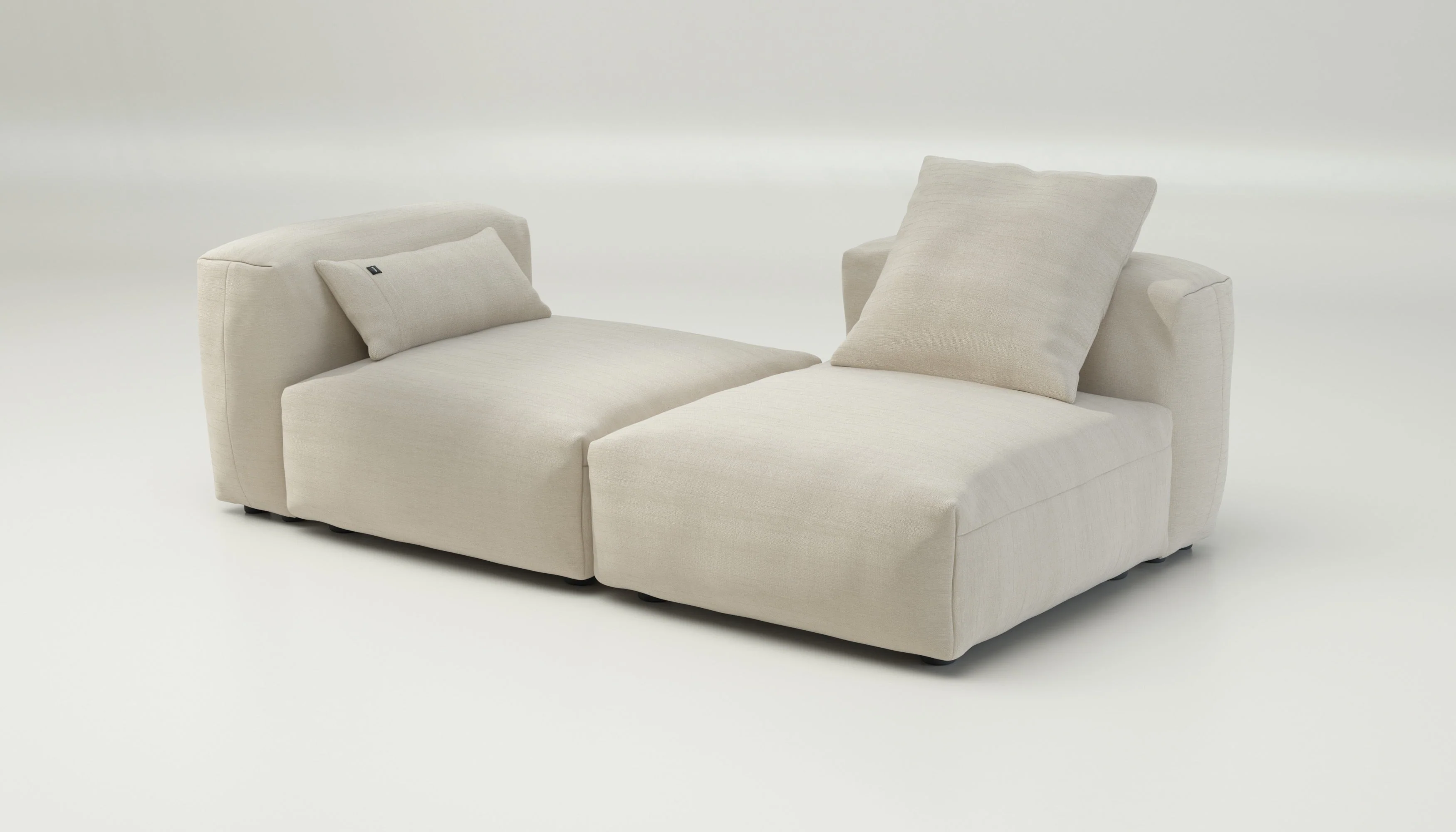 vetsak | Sofa Set 01 Medium - Pique - Beige | Modular Sofa | 2.5 Seater - Image 4