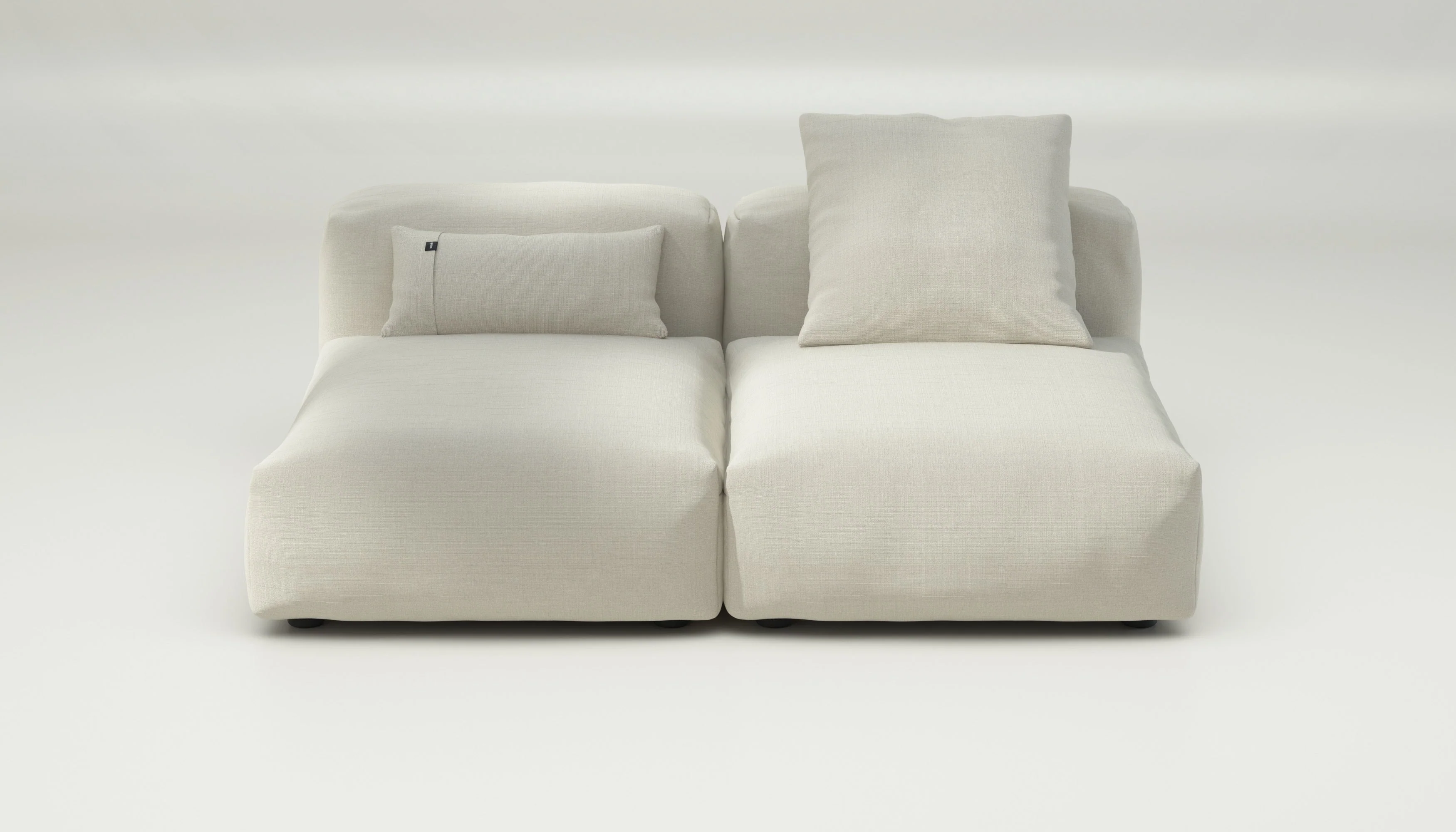 vetsak | Sofa Set 01 Medium - Pique - Creme | Modulares Sofa | 2.5 Sitzer