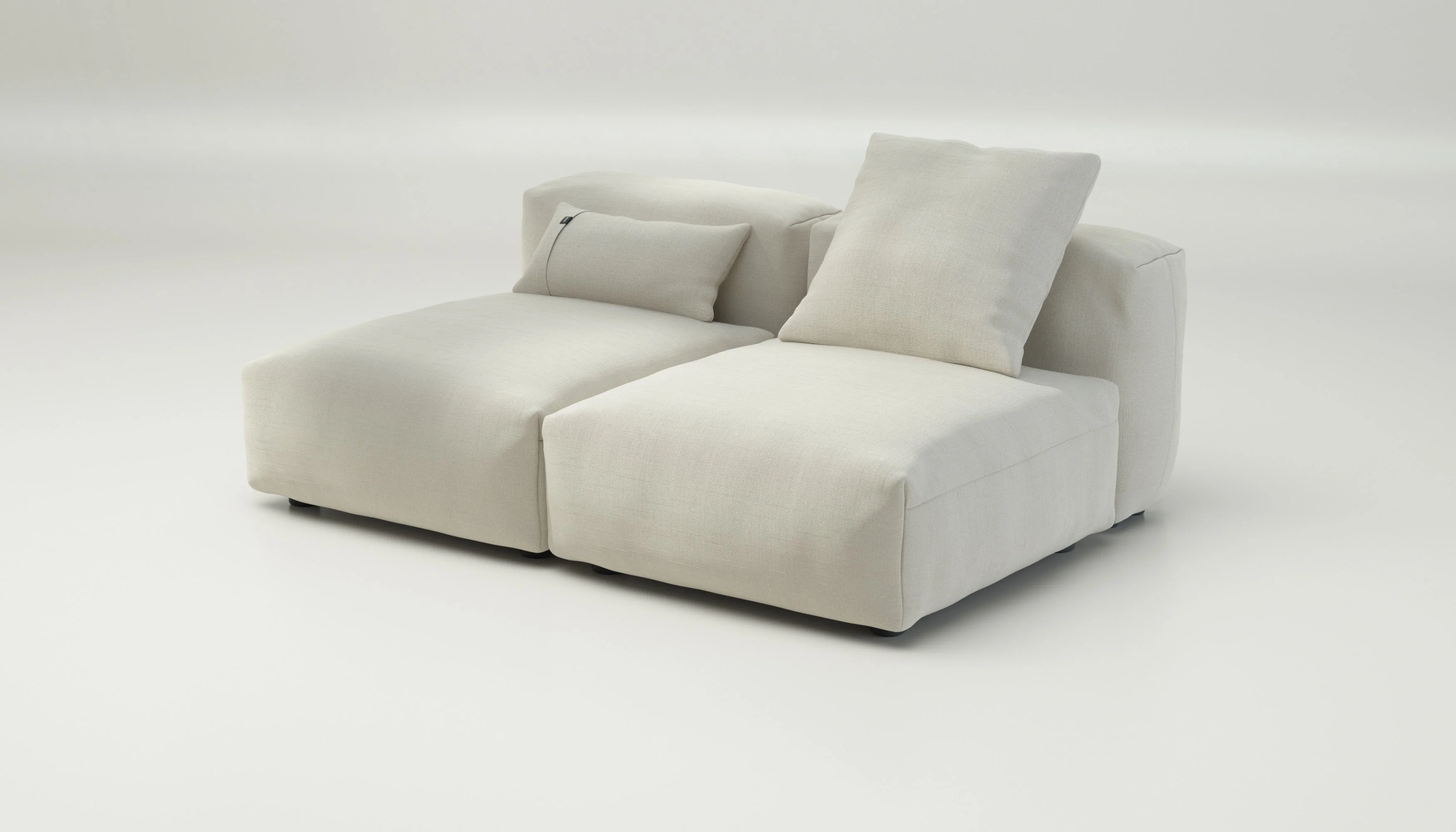 vetsak | Sofa Set 01 Medium - Pique - Creme | Modulares Sofa | 2.5 Sitzer - Image 3
