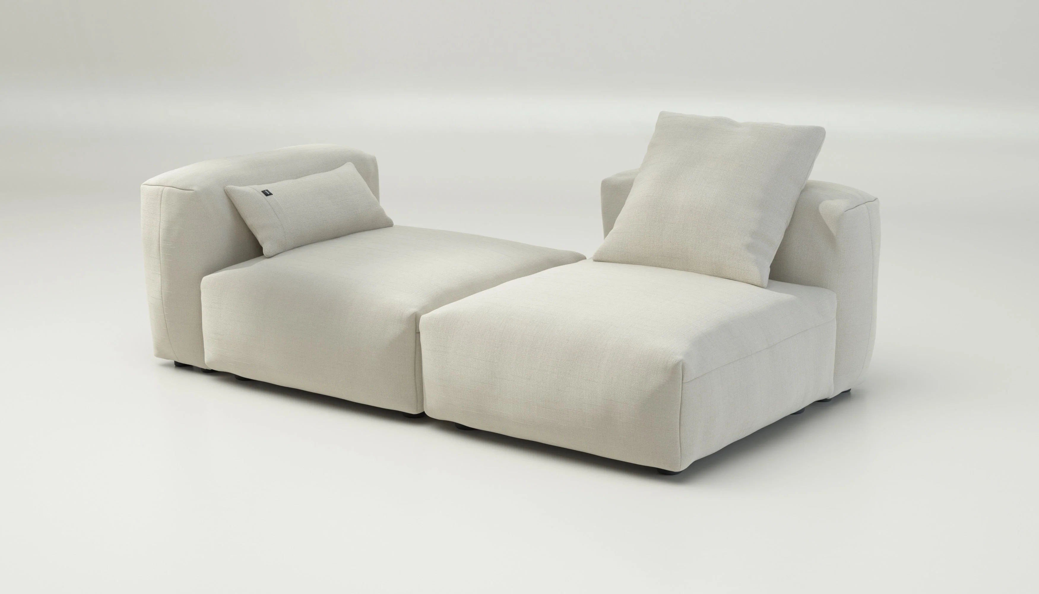vetsak | Sofa Set 01 Medium - Pique - Creme | Modulares Sofa | 2.5 Sitzer - Image 4