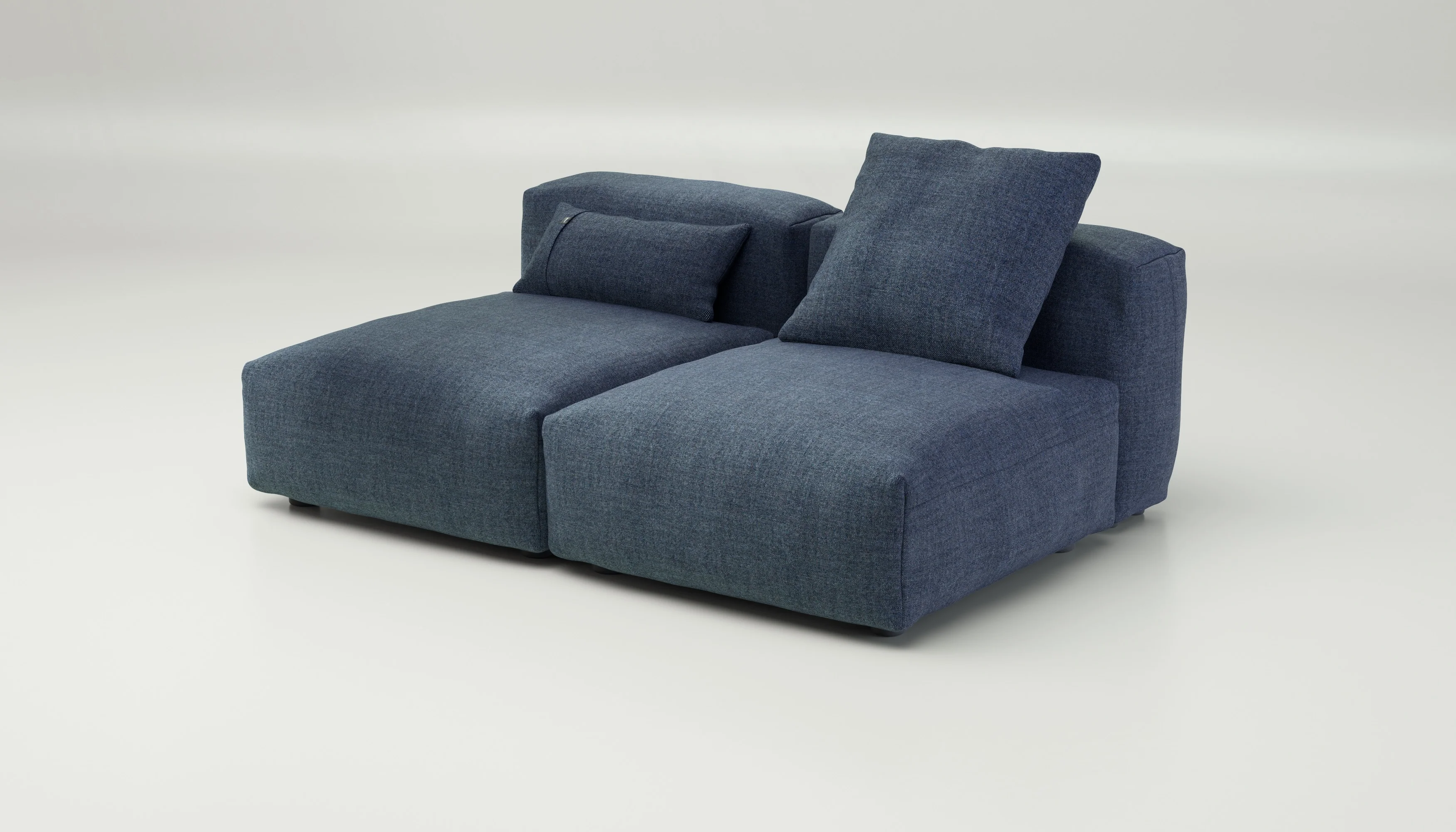 vetsak | Sofa Set 01 Medium - Pique - Dark Blue | Modular Sofa | 2.5 Seater - Image 3