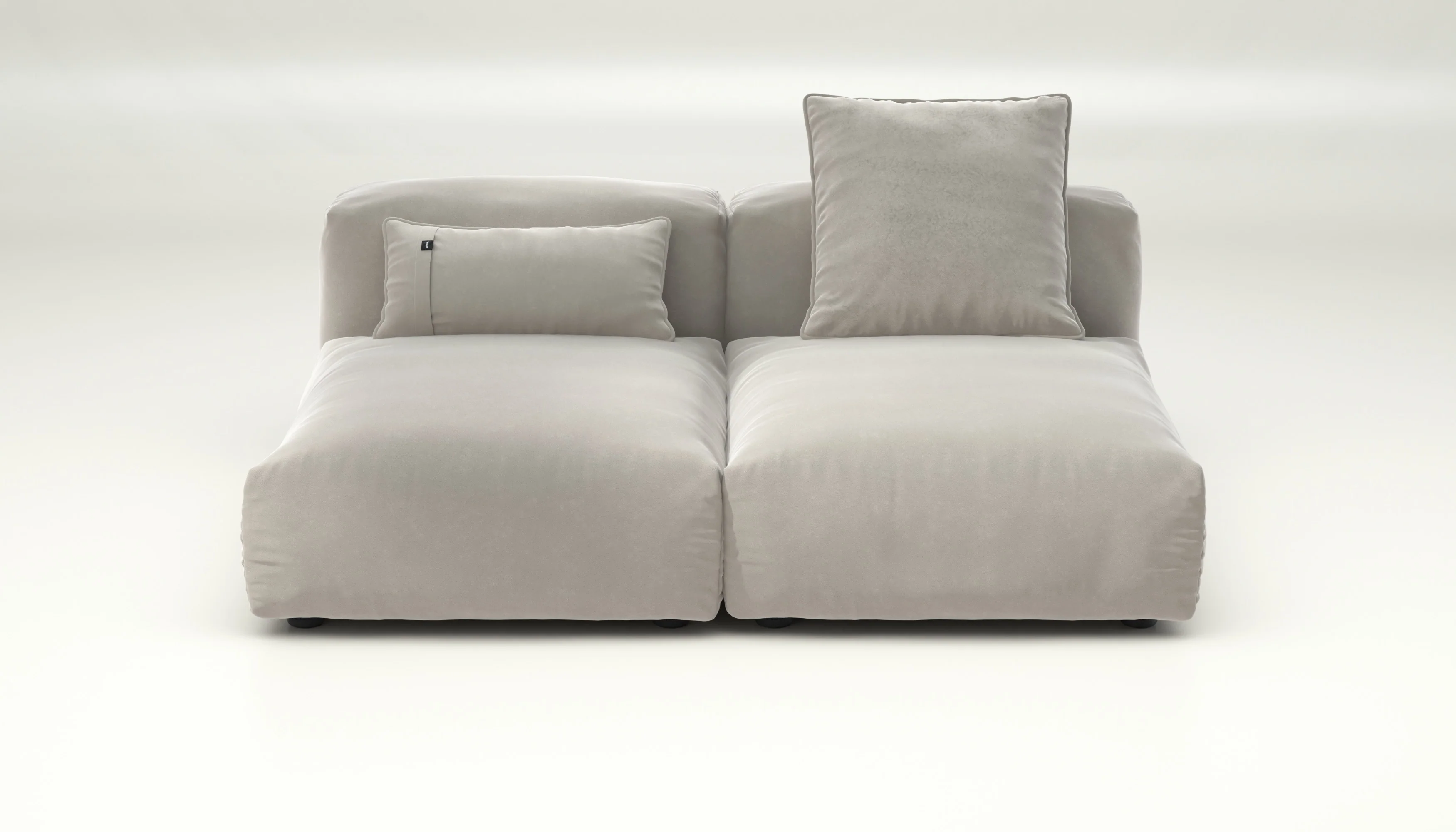 vetsak | Sofa Set 01 Medium - Suave - Clay | Modulares Sofa | 2.5 Sitzer