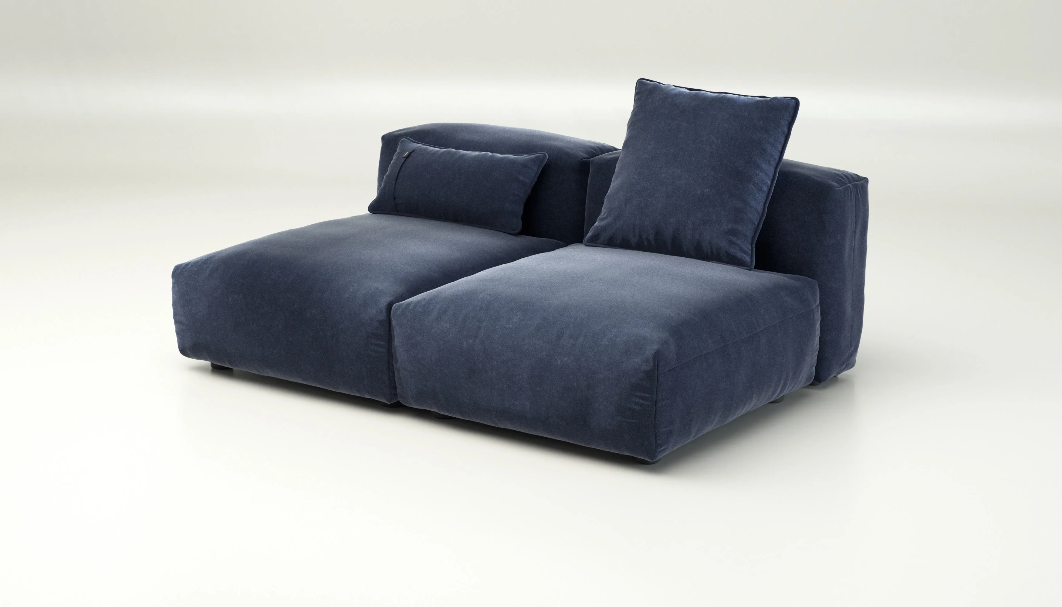vetsak | Sofa Set 01 Medium - Suave - Navy | Modulares Sofa | 2.5 Sitzer - Image 3