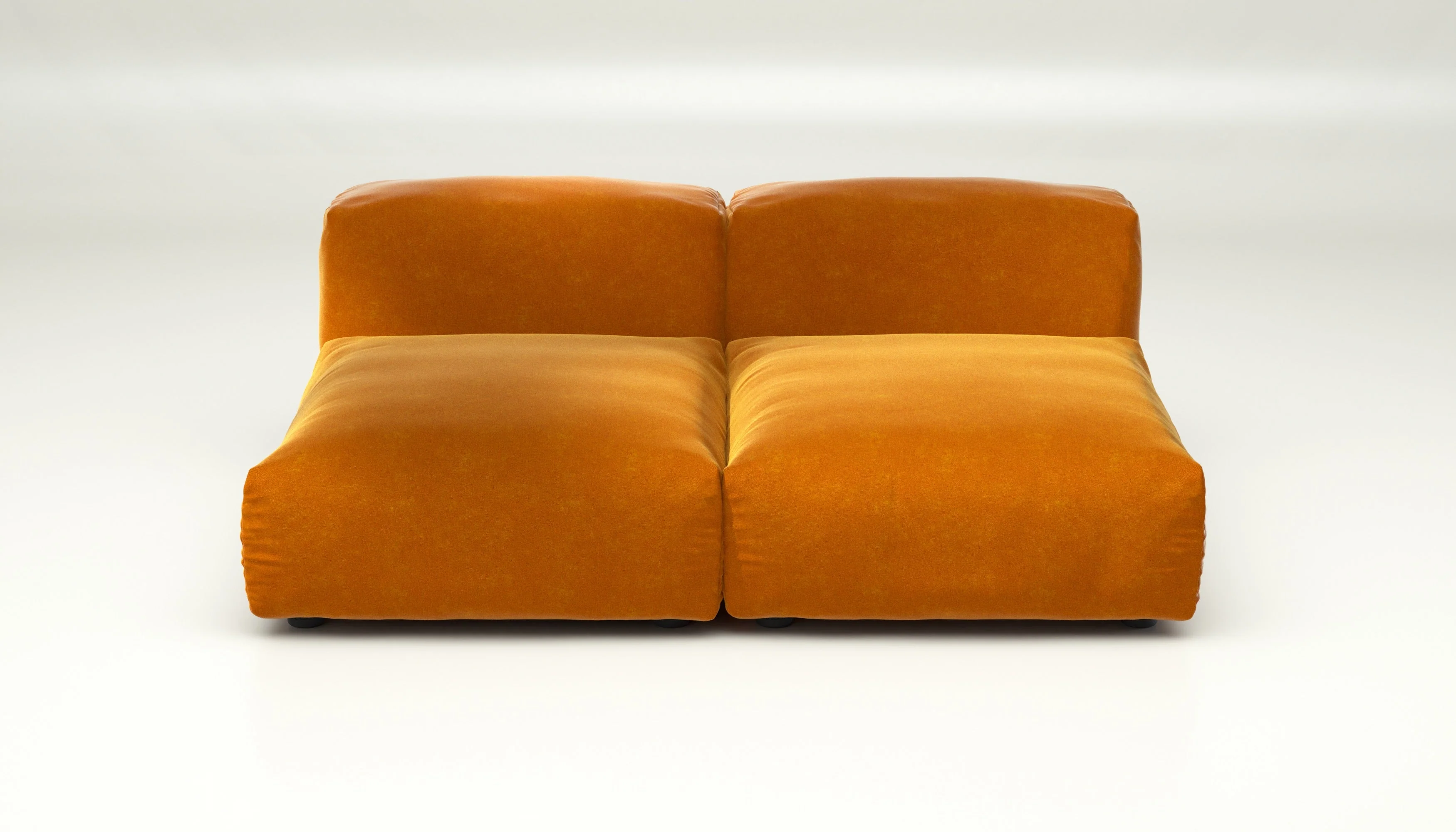 vetsak | Sofa Set 01 Medium - Suave - Orange Blaze | Modulares Sofa | 2.5 Sitzer - Image 2