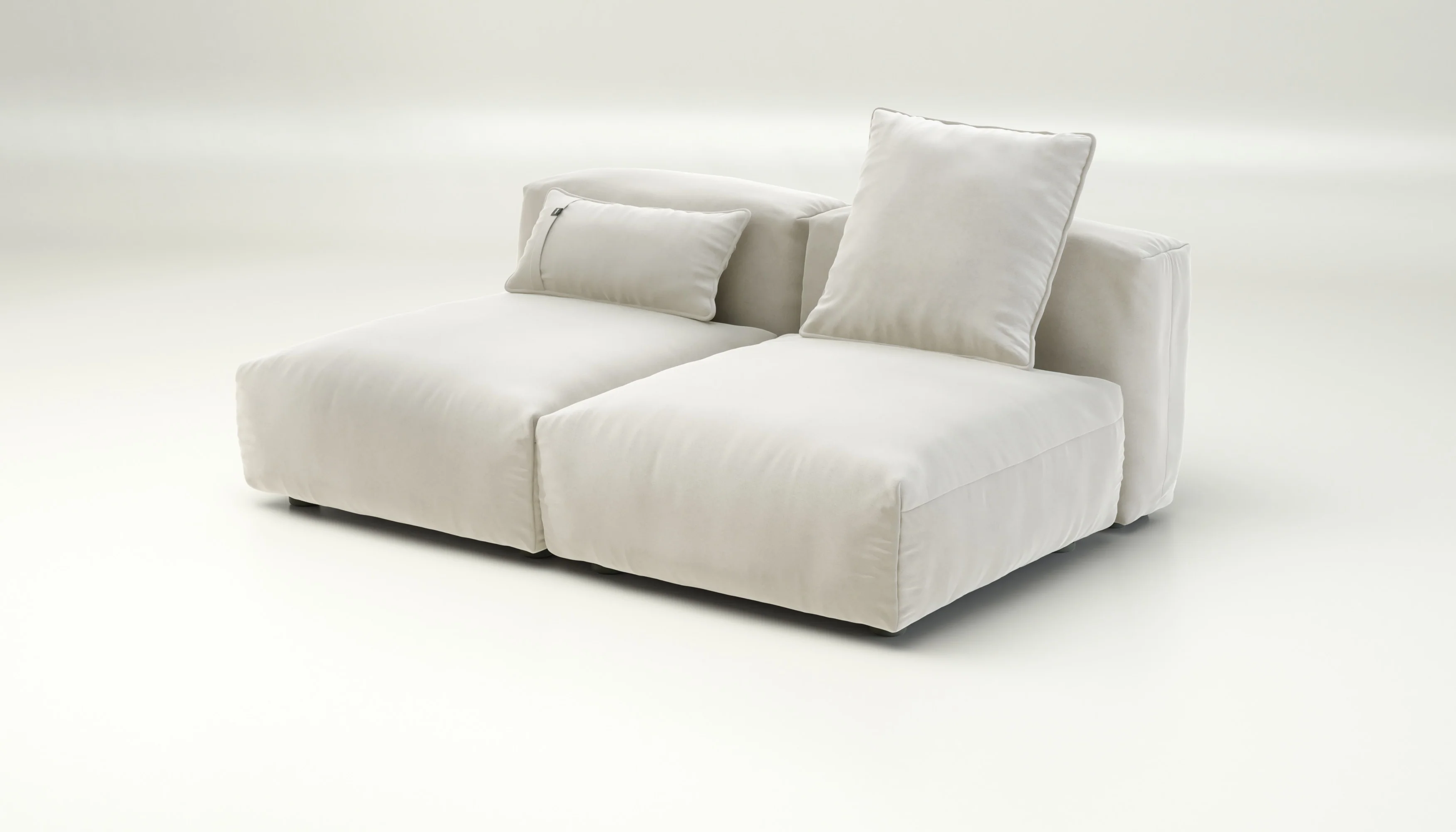 vetsak | Sofa Set 01 Medium - Suave - Pearl | Modular Sofa | 2.5 Seater - Image 2