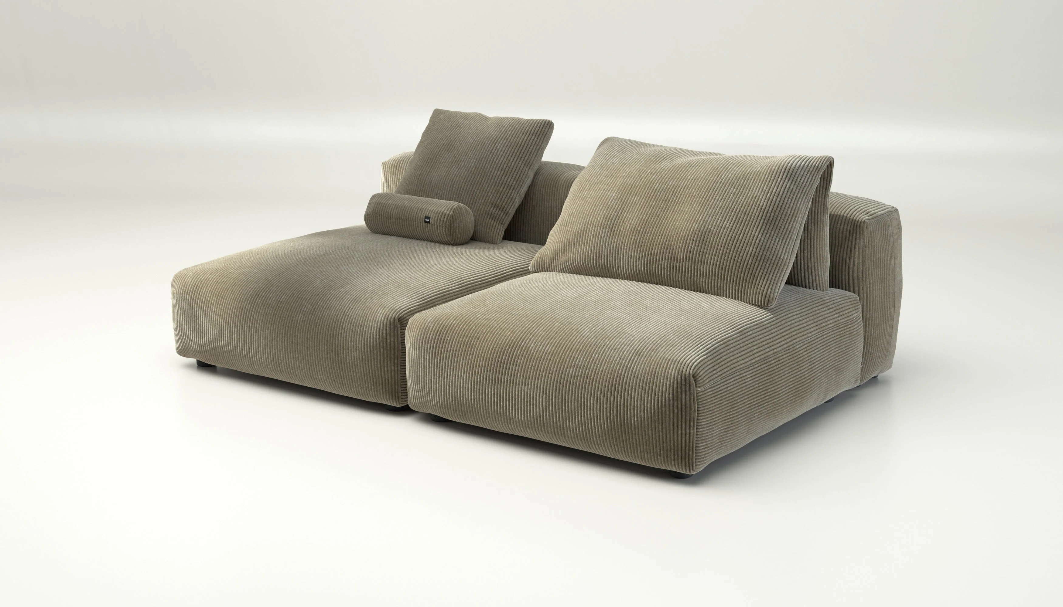 vetsak | Sofa Set 01 XLarge - Cord Velour - Khaki | Modulares Sofa | 3.5 Sitzer - Image 3