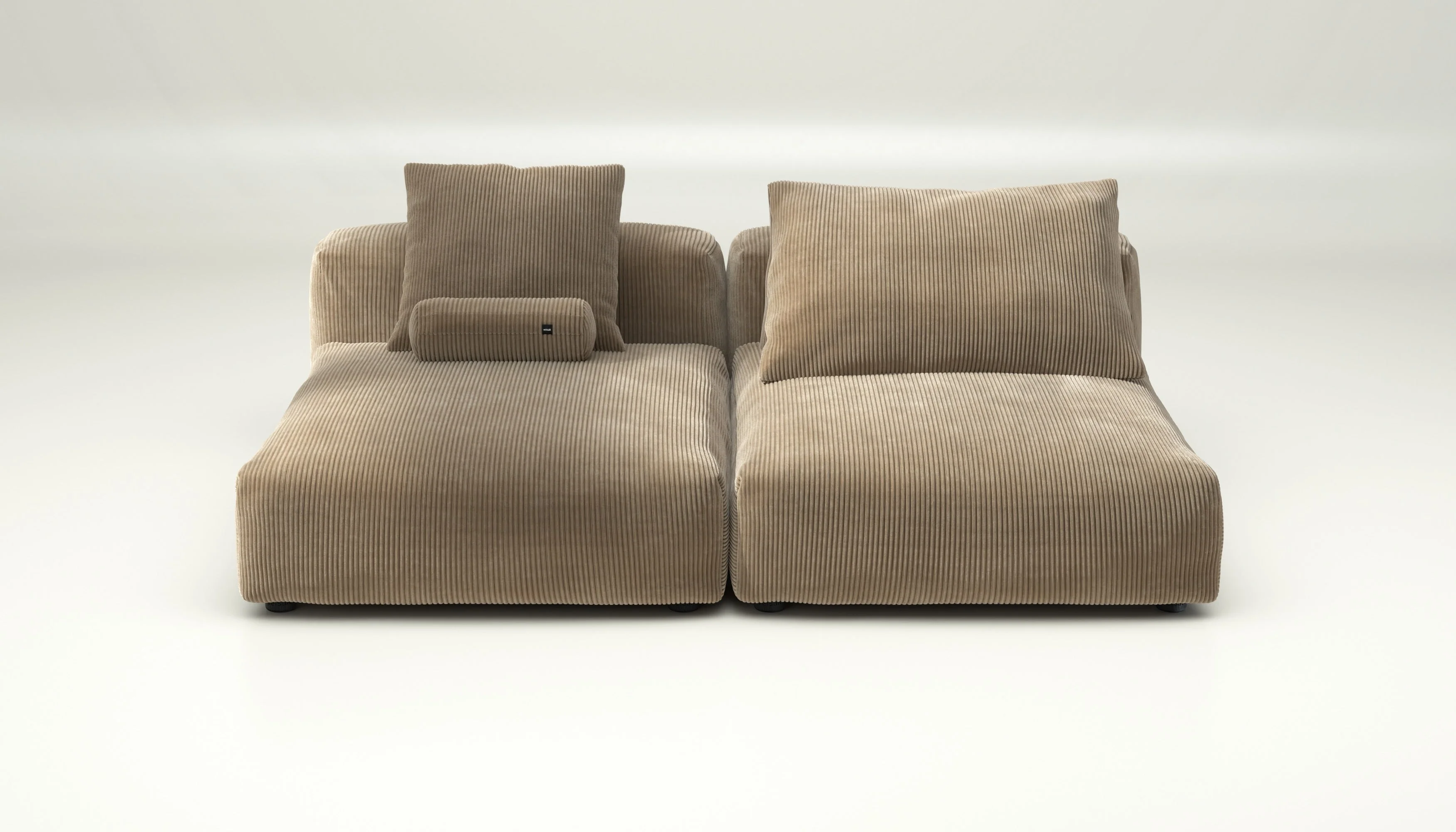 vetsak | Sofa Set 01 XLarge - Cord Velour - Sand | Modulares Sofa | 3.5 Sitzer