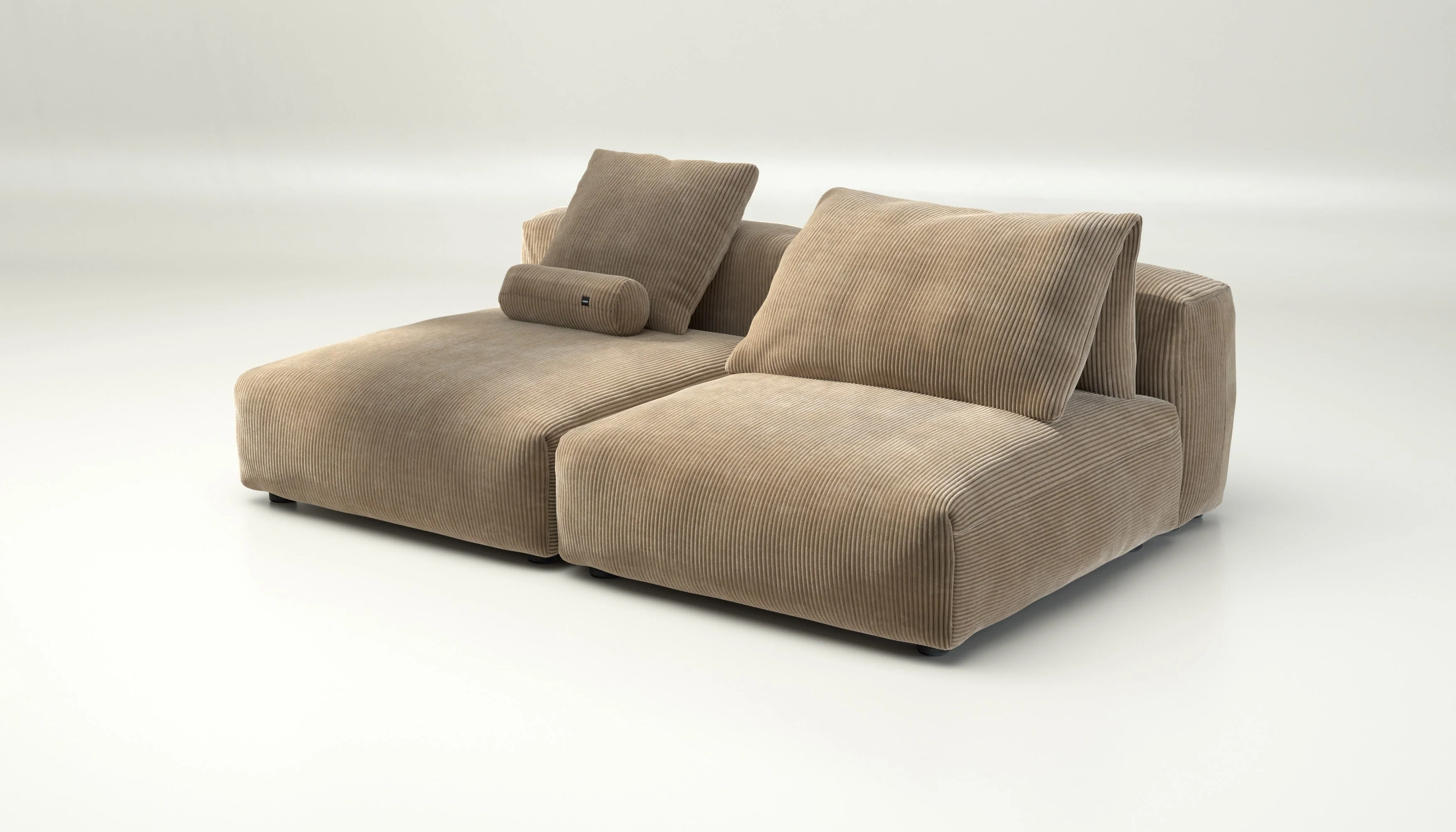 vetsak | Sofa Set 01 XLarge - Cord Velour - Sand | Modulares Sofa | 3.5 Sitzer - Image 3