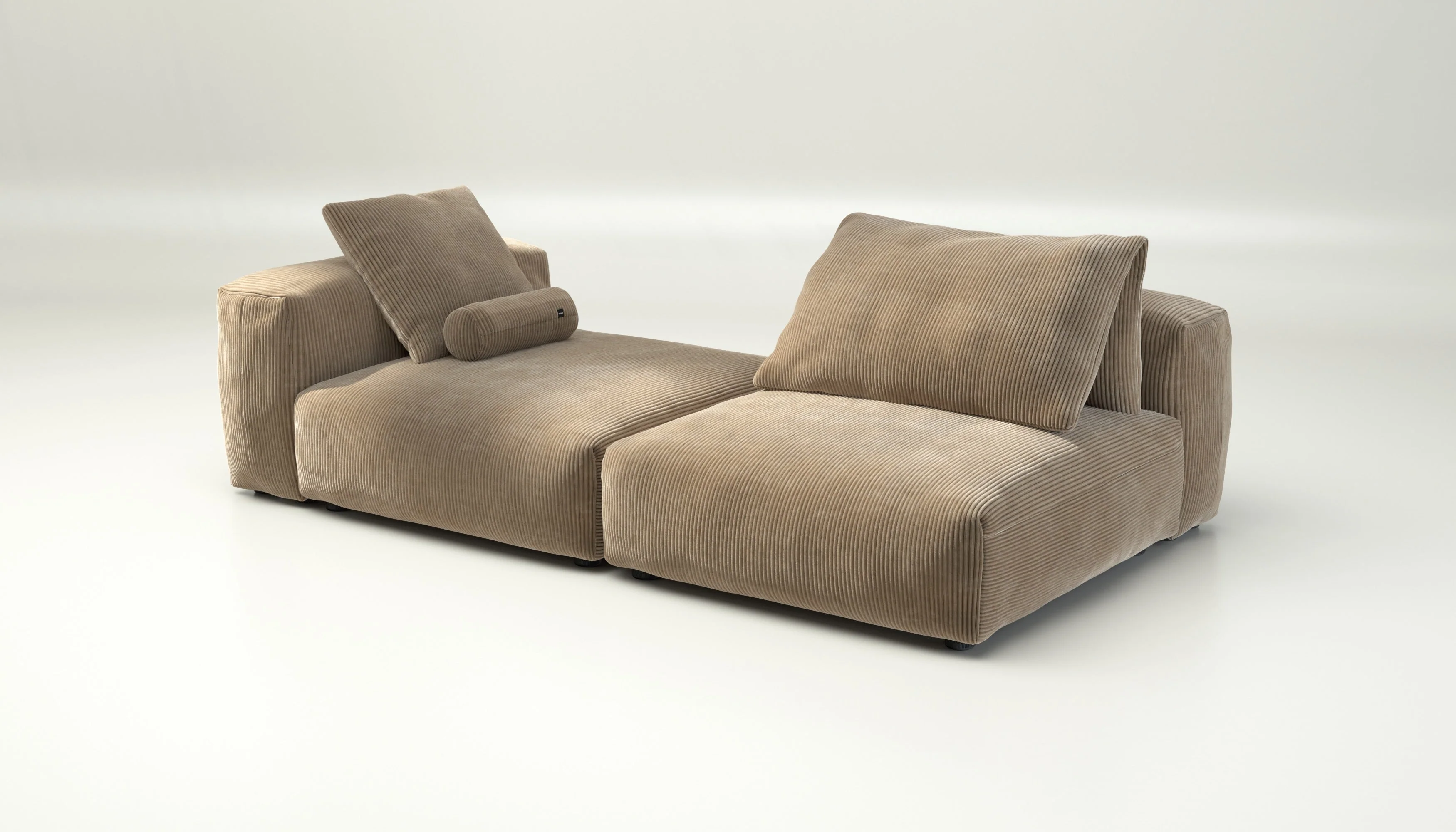 vetsak | Sofa Set 01 XLarge - Cord Velour - Sand | Modulares Sofa | 3.5 Sitzer - Image 4