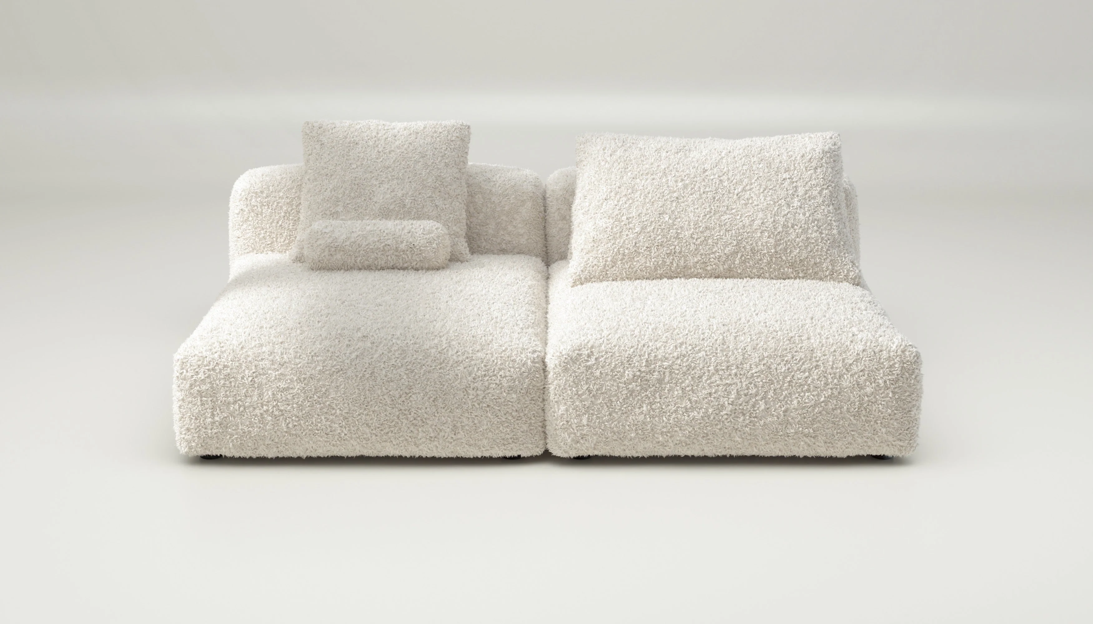 vetsak | Sofa Set 01 XLarge - Doodle - Creme | Modulares Sofa | 3.5 Sitzer