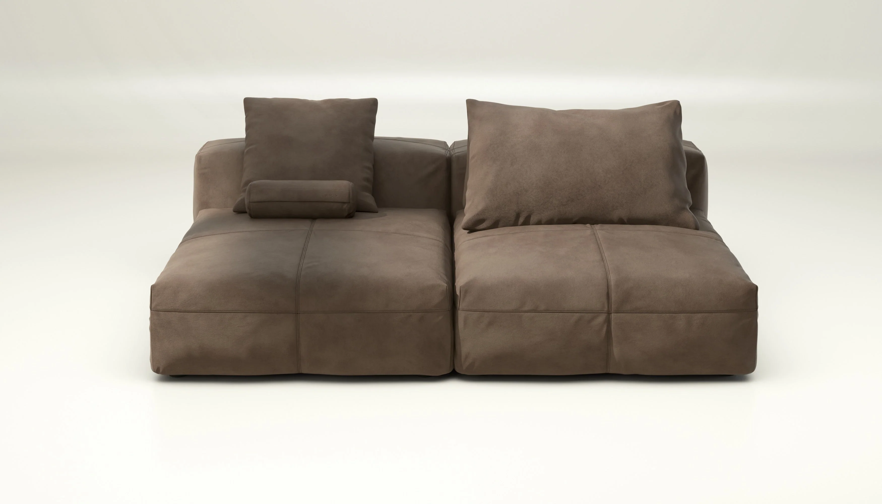 vetsak | Sofa Set 01 XLarge - leather - cacao | Modulares Sofa | 3.5 Sitzer