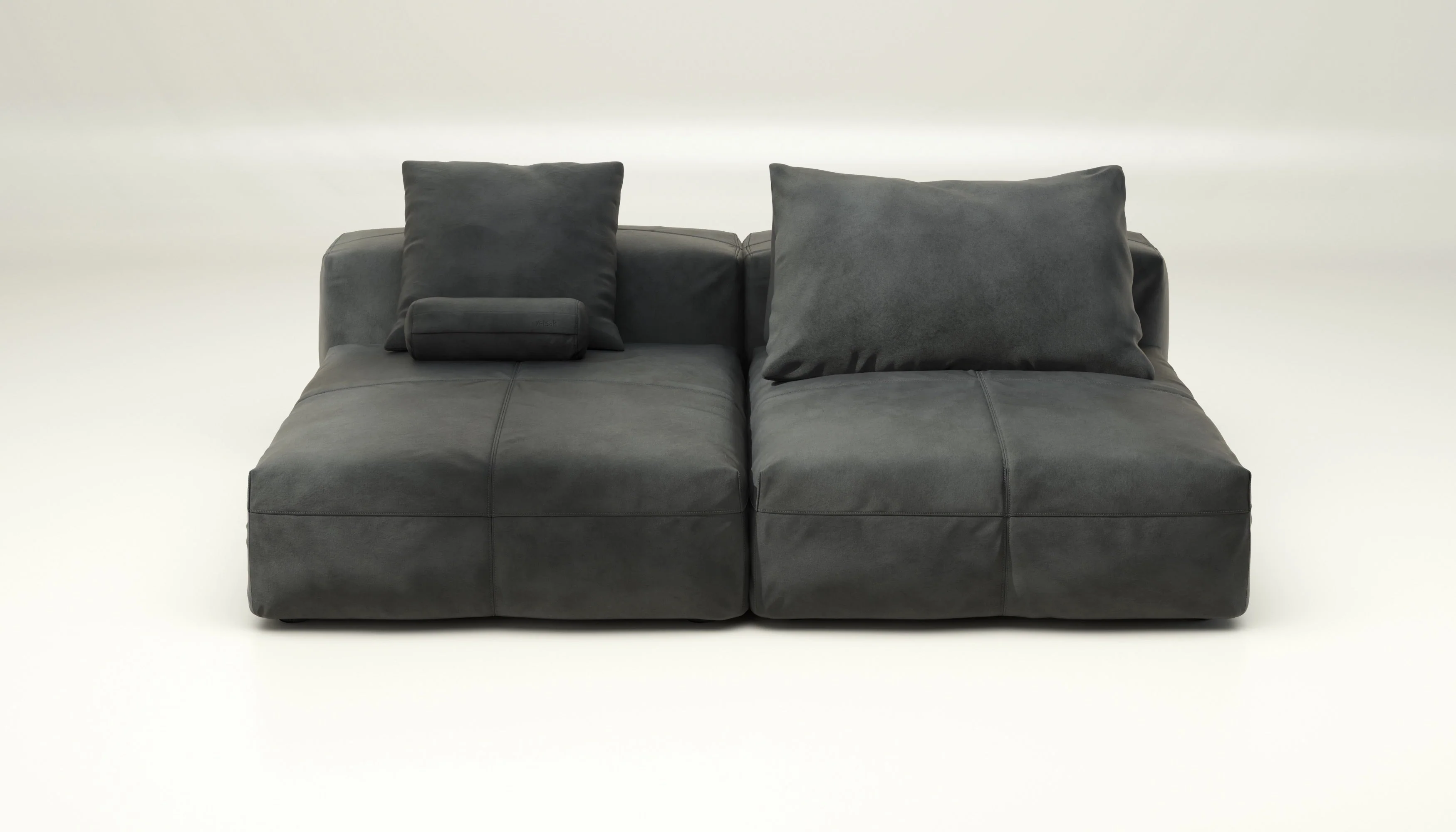 vetsak | Sofa Set 01 XLarge - Leather - Cacao | Modulares Sofa | 3.5 Sitzer