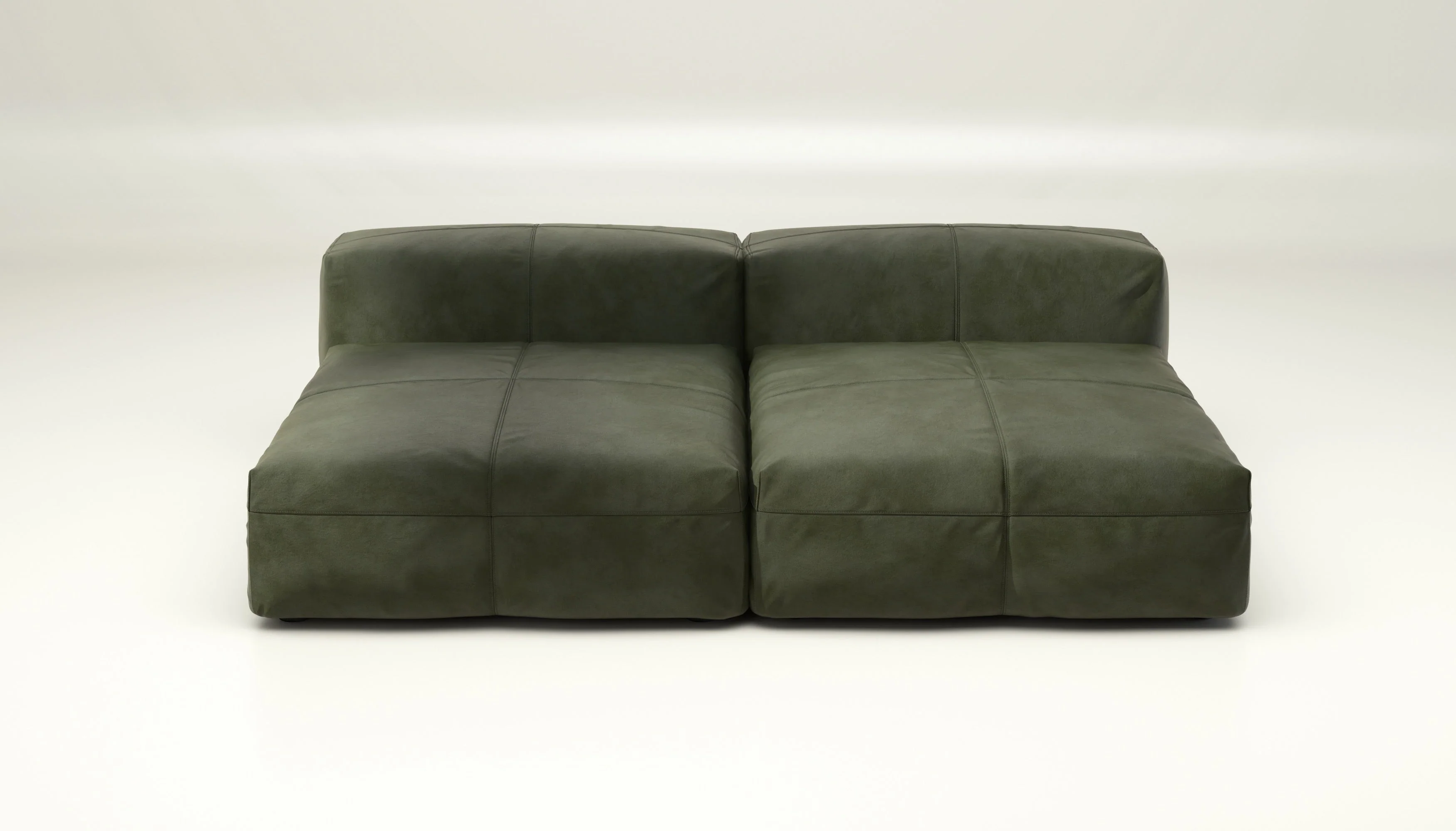 vetsak | Sofa Set 01 XLarge - Leather - Olive | Modulares Sofa | 3.5 Sitzer - Image 2
