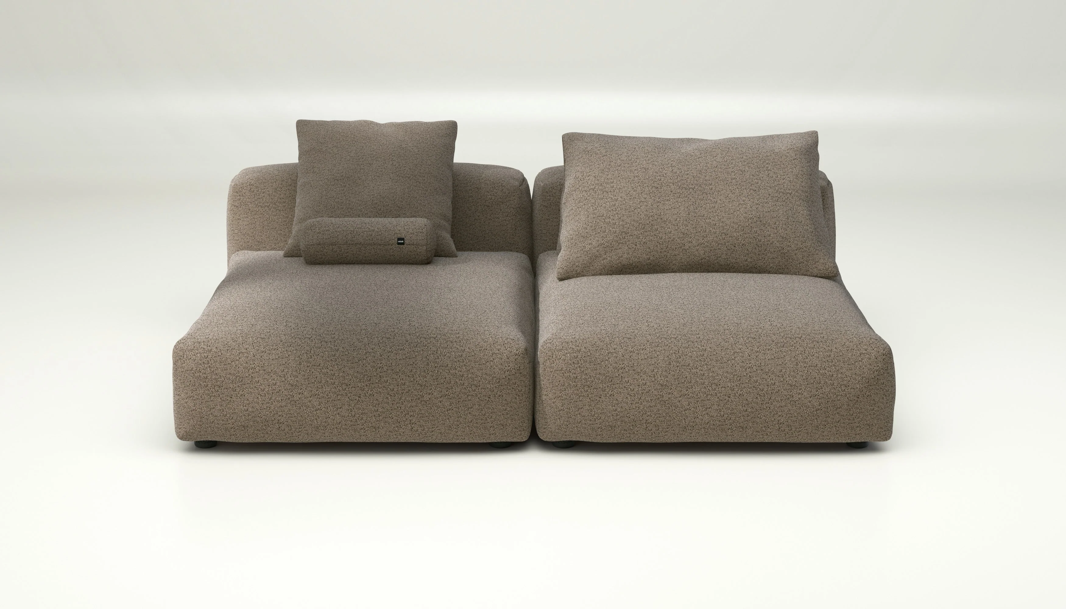 vetsak | Sofa Set 01 XLarge - Loop Loop - Taupe | Modulares Sofa | 3.5 Sitzer