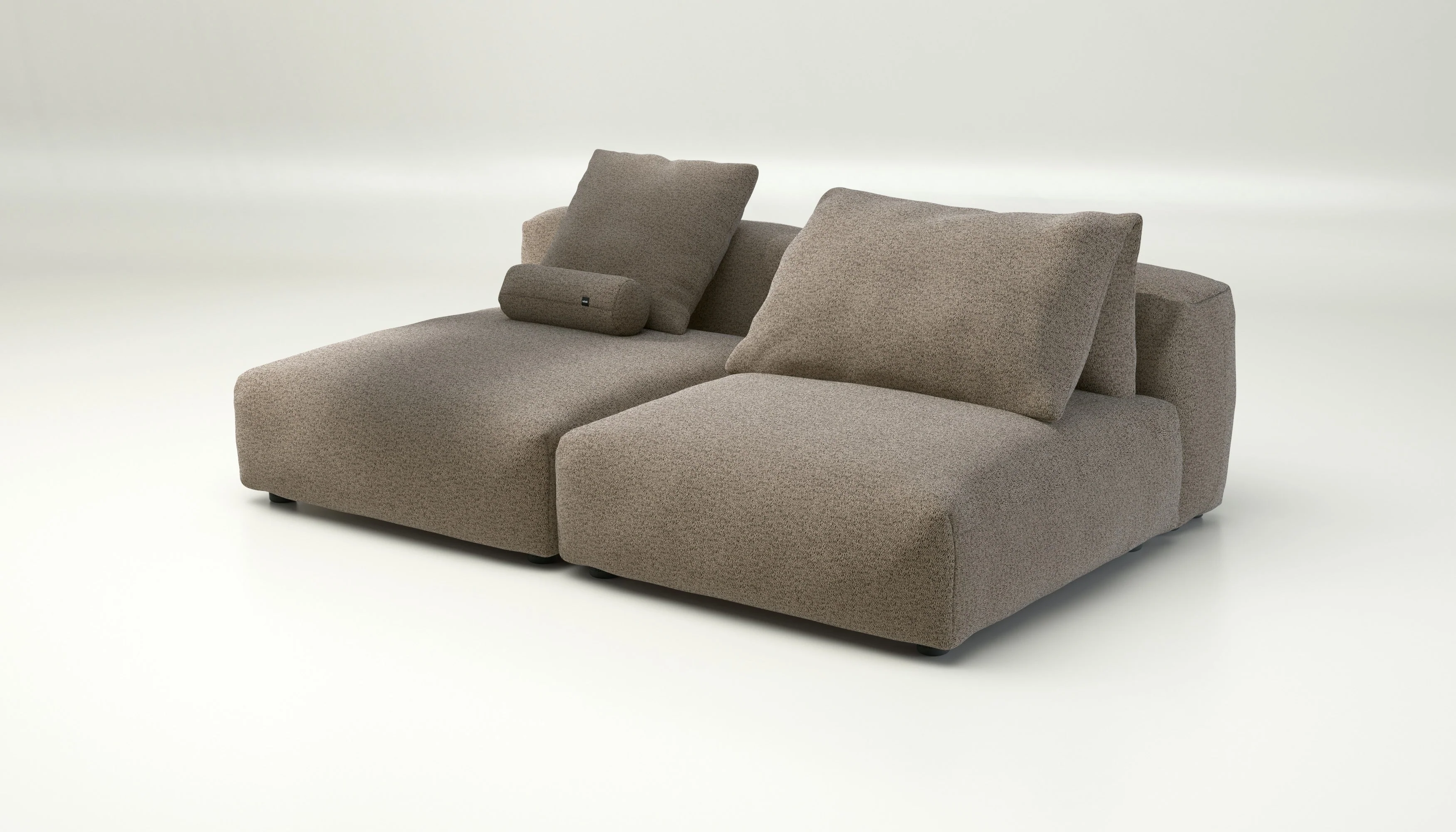 vetsak | Sofa Set 01 XLarge - Loop Loop - Taupe | Modulares Sofa | 3.5 Sitzer - Image 3