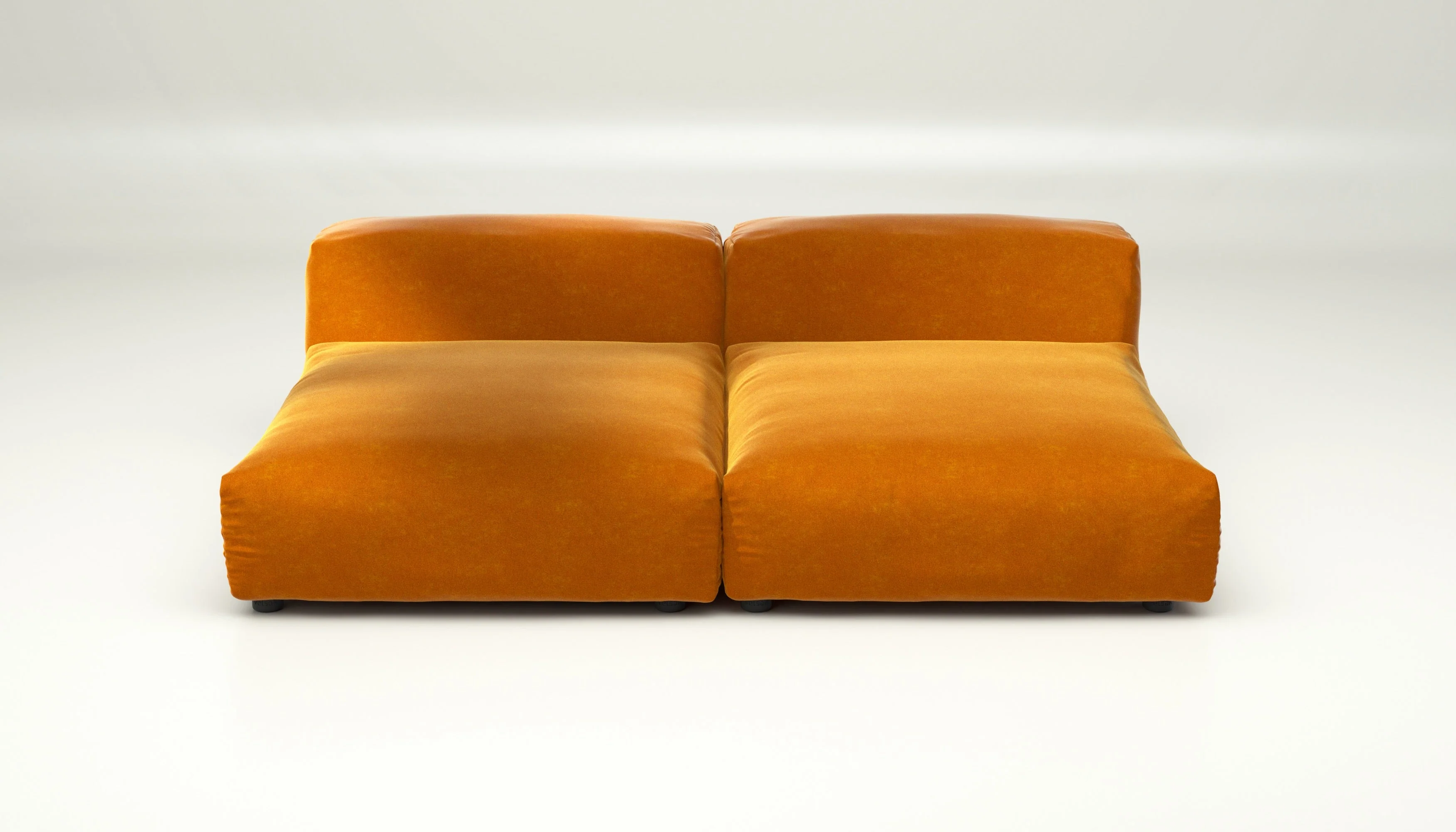vetsak | Sofa Set 01 XLarge - Suave - Orange Blaze | Modulares Sofa | 3.5 Sitzer - Image 2