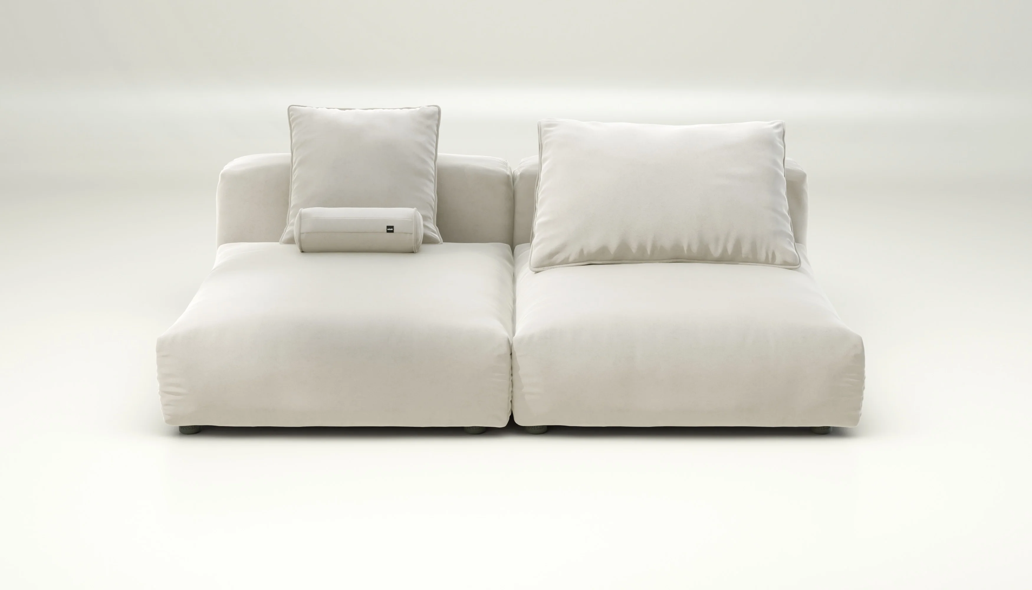 vetsak | Sofa Set 01 XLarge - Suave - Pearl | Modular Sofa | 3.5 Seater