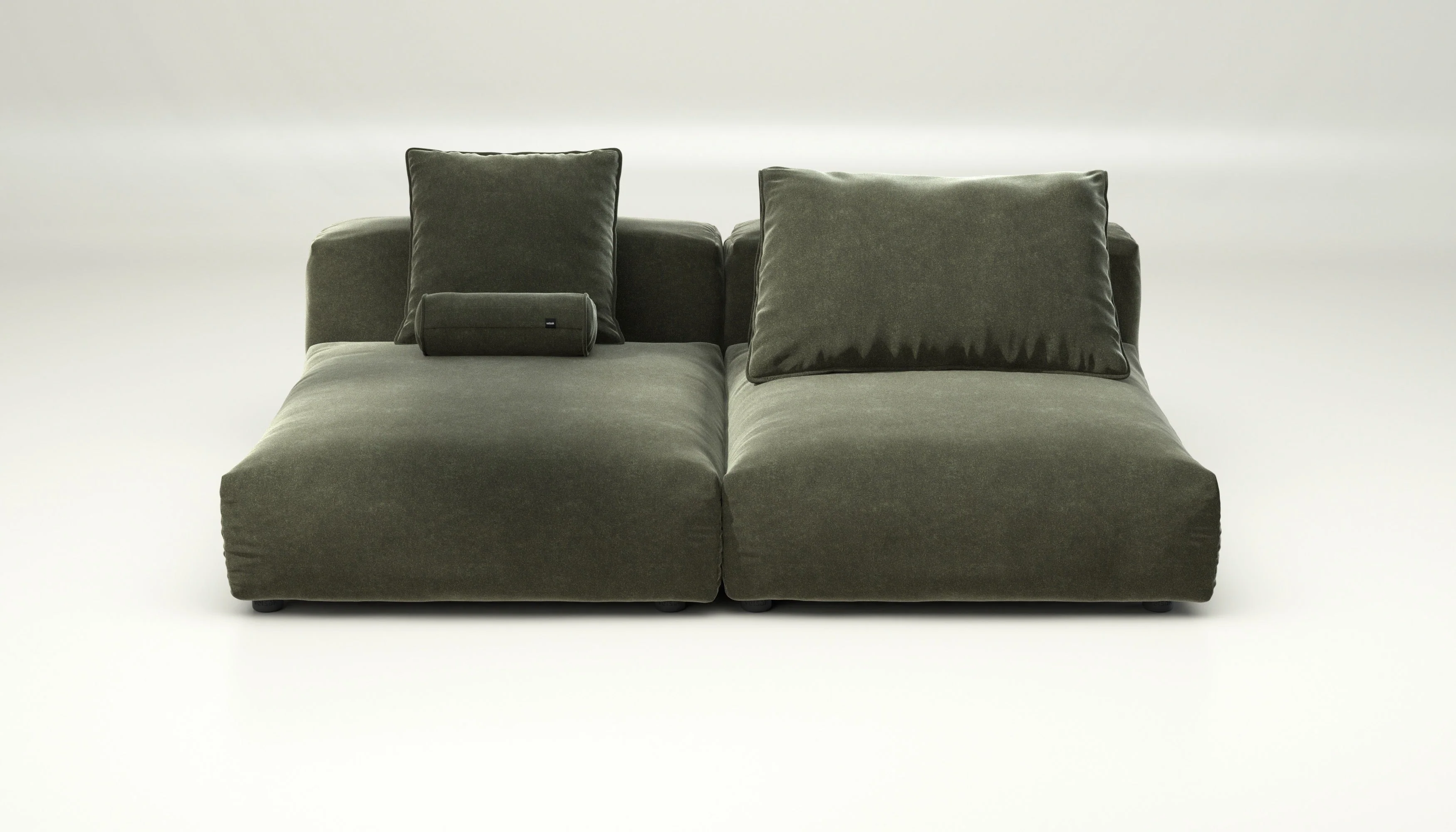 vetsak | Sofa Set 01 XLarge - Suave - Pine | Modulares Sofa | 3.5 Sitzer