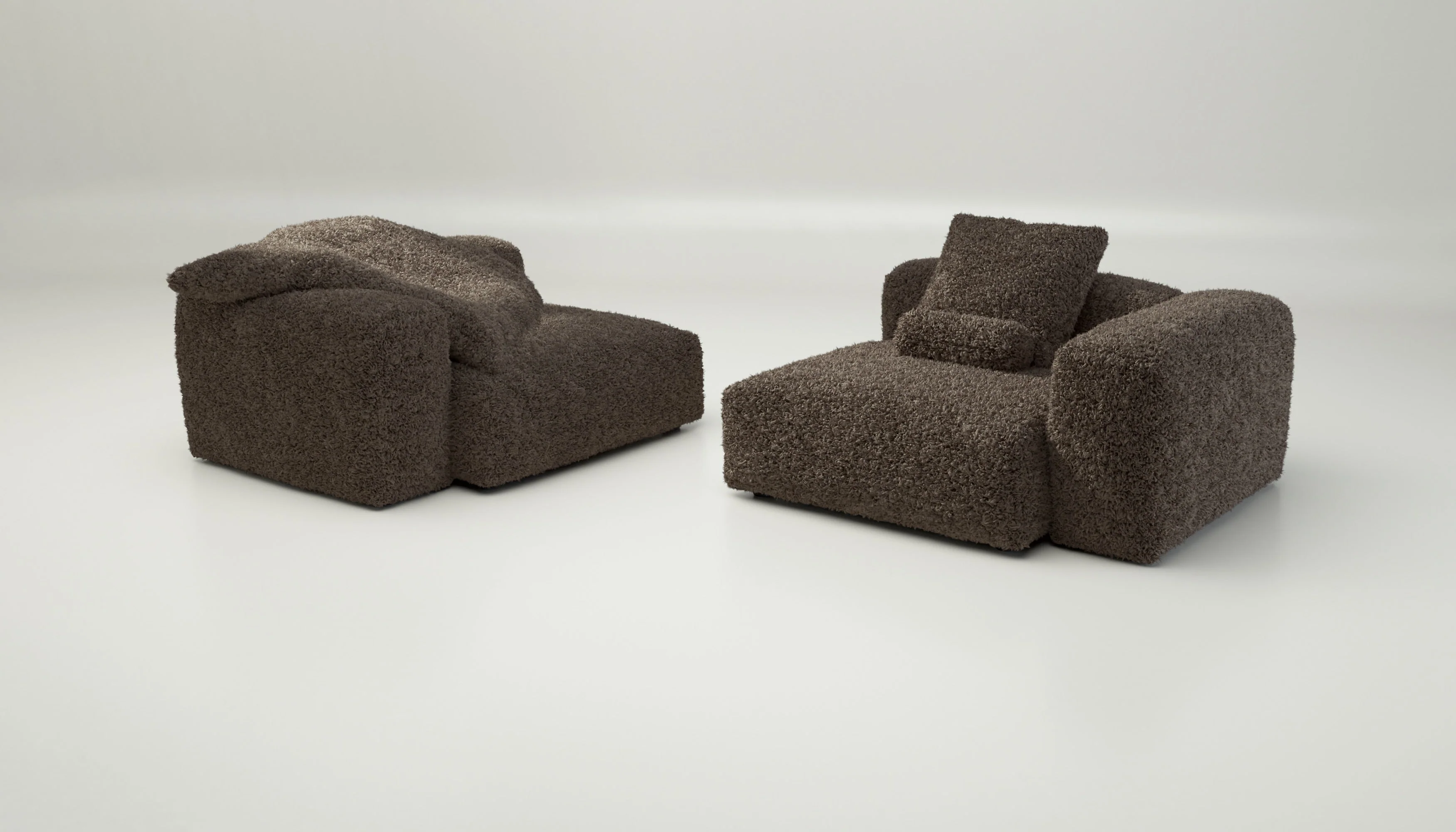 vetsak | Sofa Set 02 Large - Doodle - Cacao | Modulares Sofa | 3.5 Sitzer | Big Sofa - Image 4
