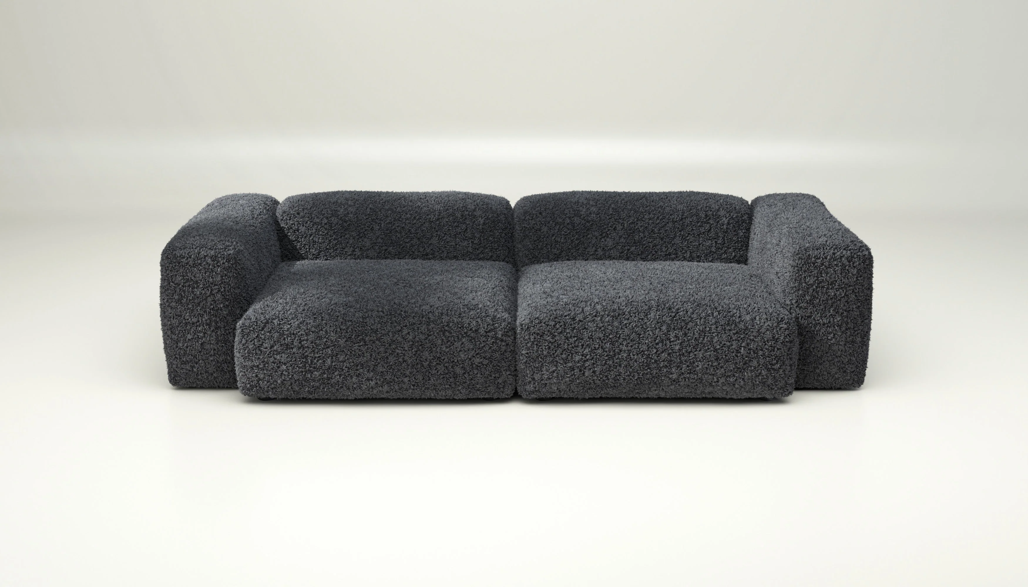 vetsak | Sofa Set 02 Large - Doodle - Dark Grey | Modulares Sofa | 3.5 Sitzer | Big Sofa - Image 2