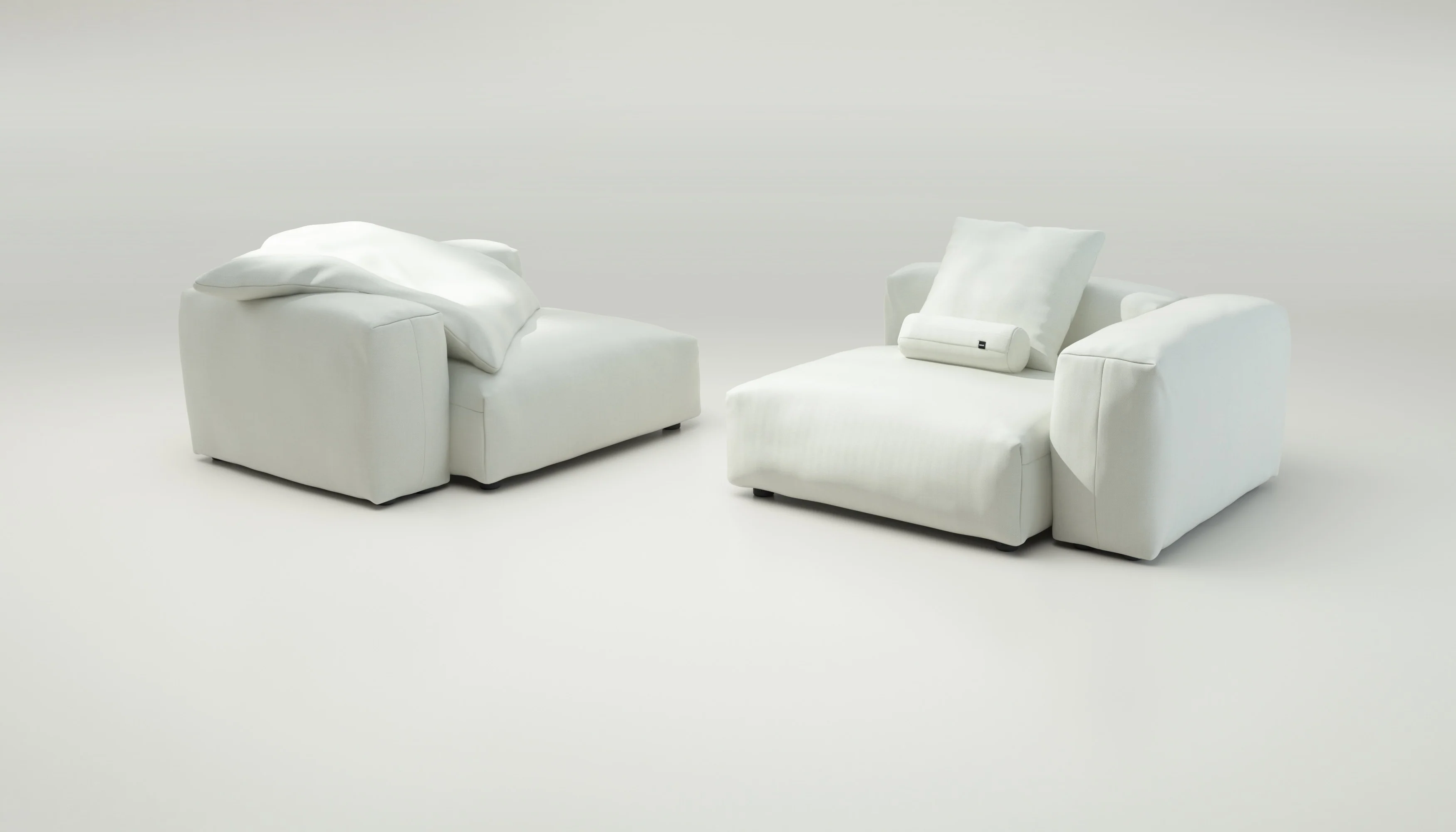 vetsak | Sofa Set 02 Large - Herringbone - Creme | Modulares Sofa | 3.5 Sitzer | Big Sofa - Image 4