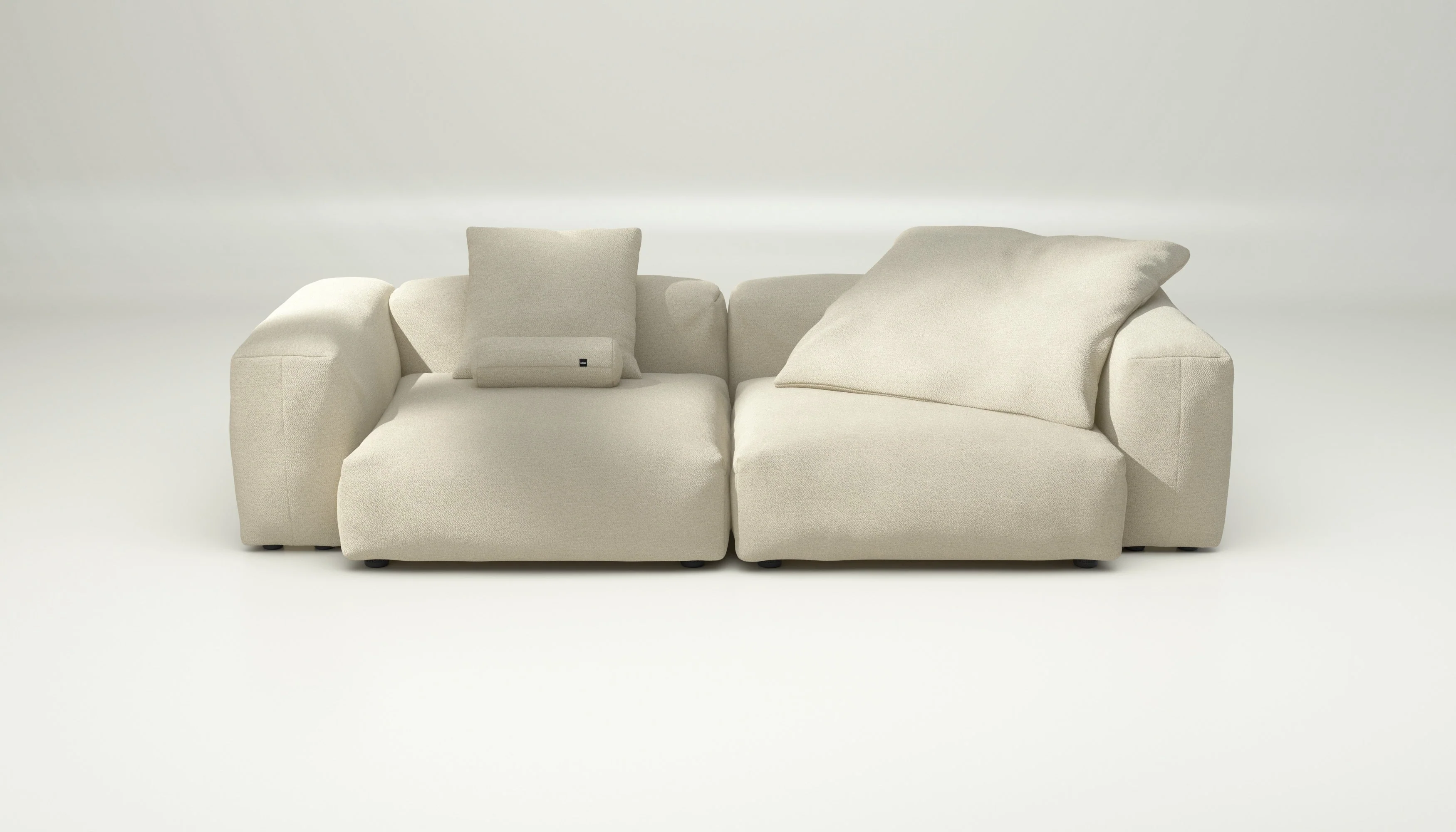 vetsak | Sofa Set 02 Large - Loop Loop - Duna | Modulares Sofa | 3.5 Sitzer | Big Sofa