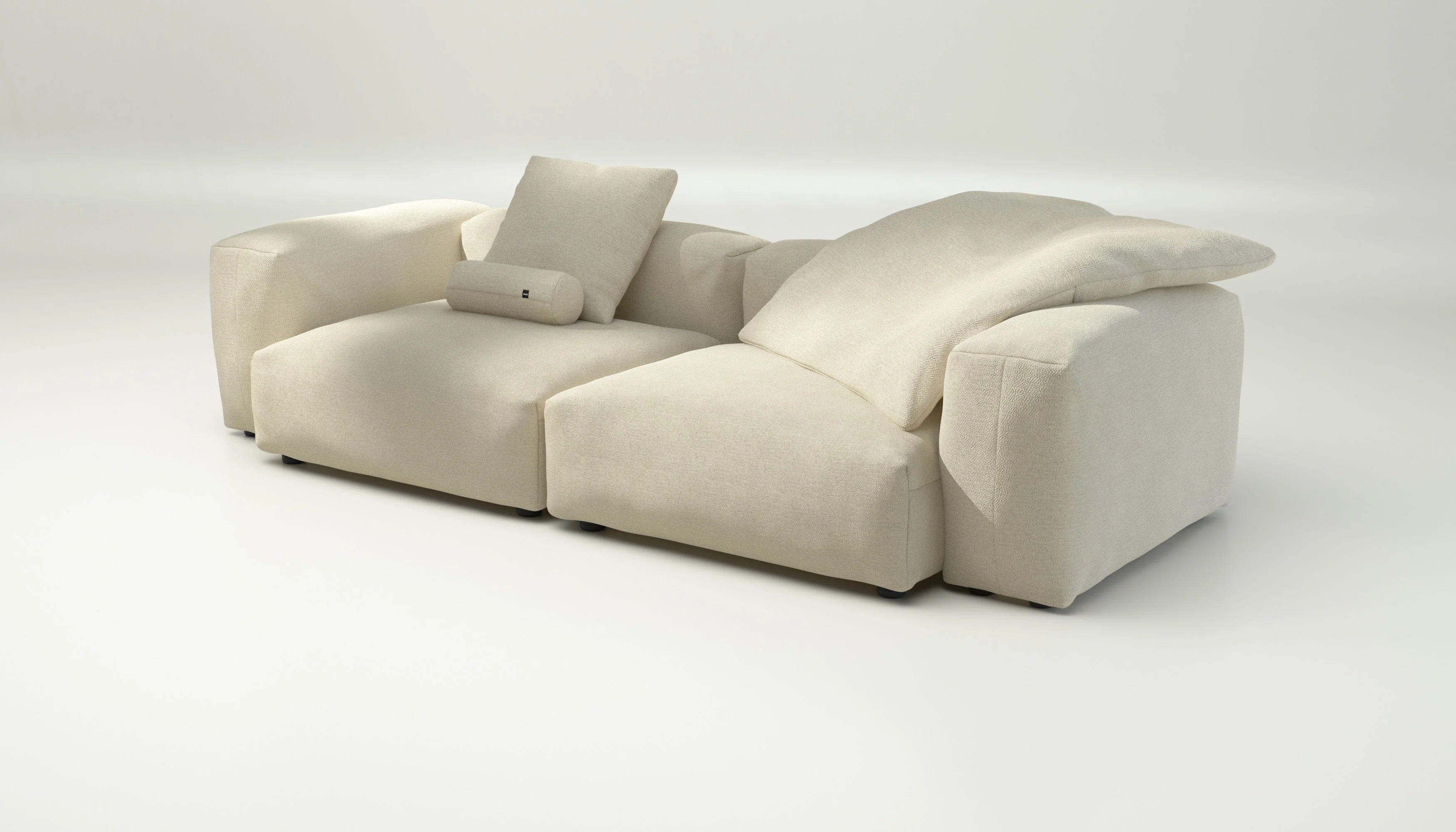 vetsak | Sofa Set 02 Large - Loop Loop - Duna | Modulares Sofa | 3.5 Sitzer | Big Sofa - Image 3