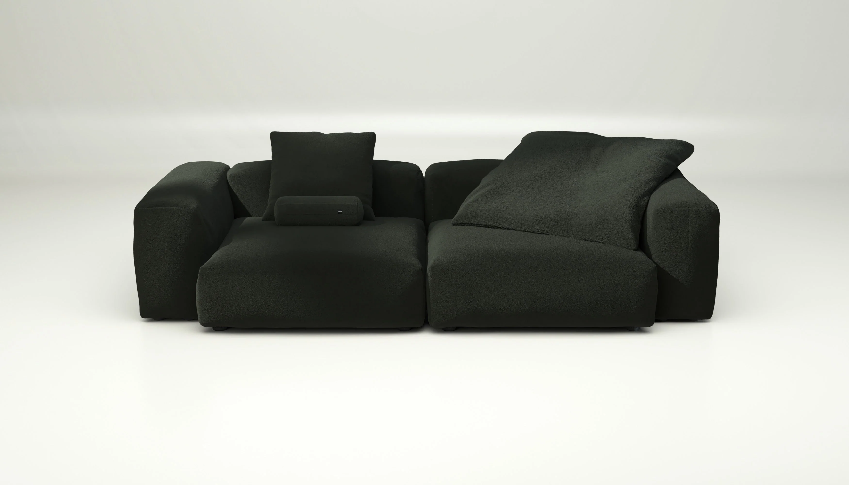 vetsak | Sofa Set 02 Large - Loop Loop - Mousse | Modulares Sofa | 3.5 Sitzer | Big Sofa