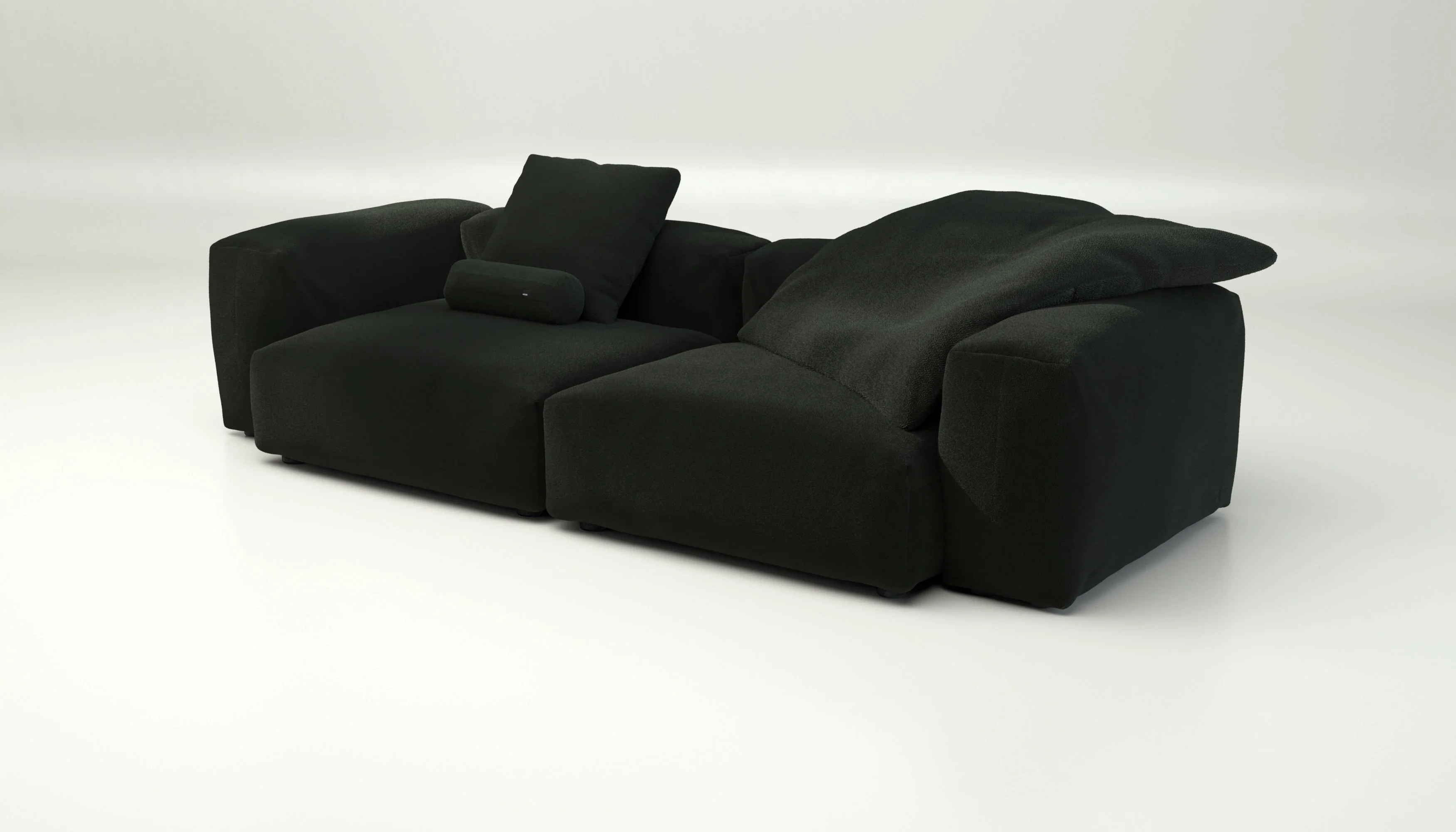 vetsak | Sofa Set 02 Large - Loop Loop - Mousse | Modulares Sofa | 3.5 Sitzer | Big Sofa - Image 3
