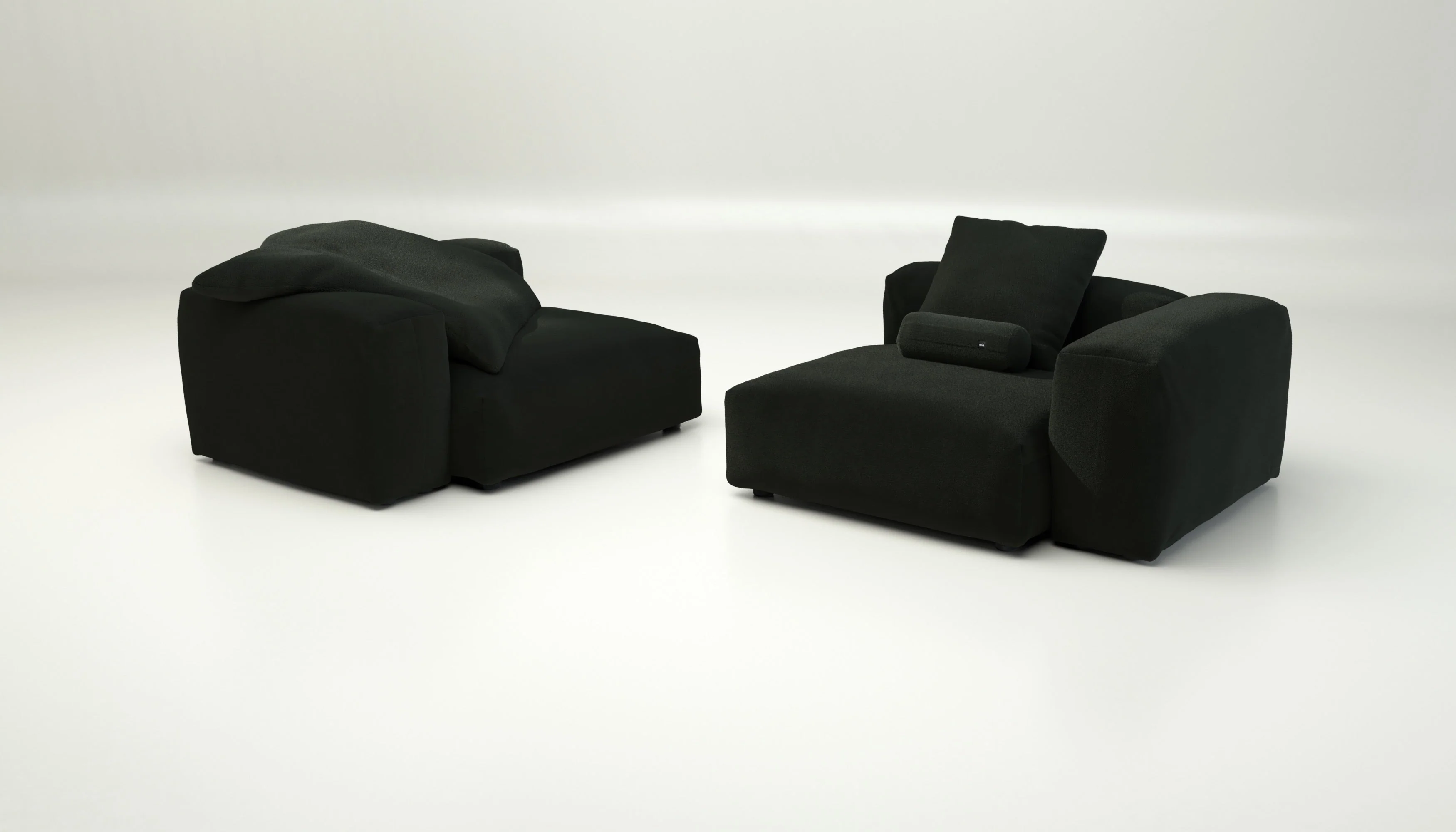 vetsak | Sofa Set 02 Large - Loop Loop - Mousse | Modulares Sofa | 3.5 Sitzer | Big Sofa - Image 4