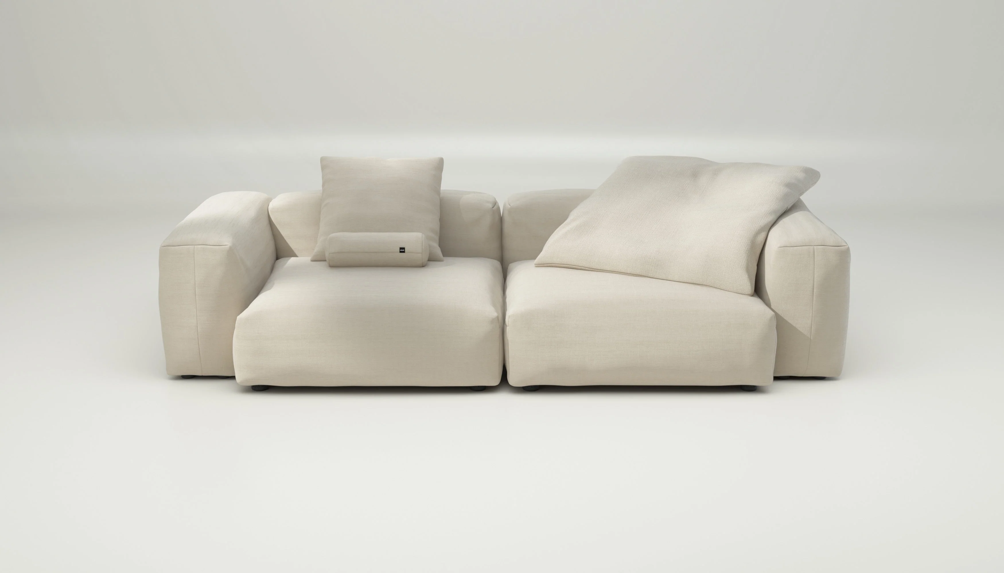 vetsak | Sofa Set 02 Large - Pique - Beige | Modular Sofa | 3.5 Seater | Big Sofa
