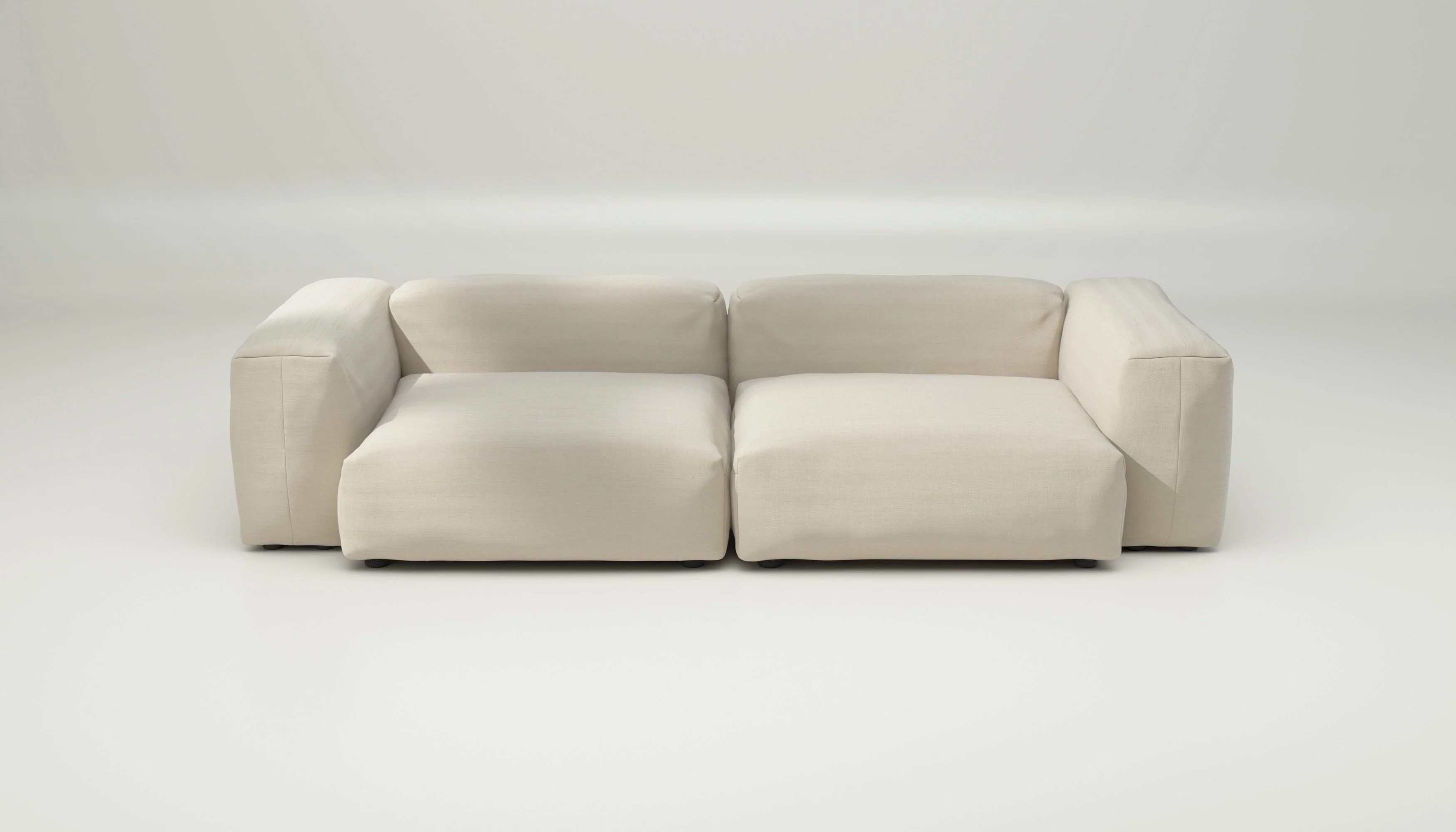 vetsak | Sofa Set 02 Large - Pique - Beige | Modular Sofa | 3.5 Seater | Big Sofa - Image 2