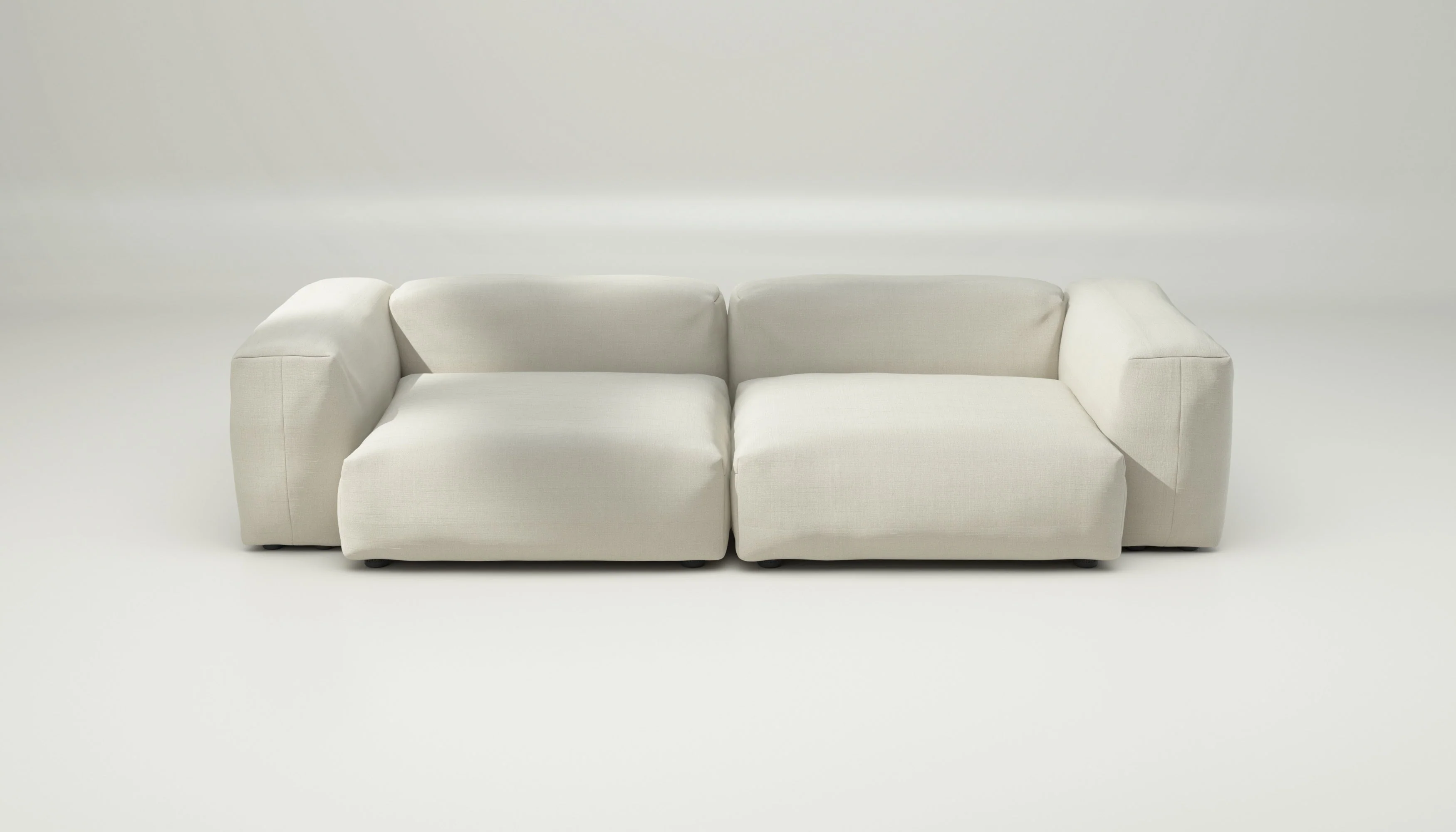 vetsak | Sofa Set 02 Large - Pique - Creme | Modulares Sofa | 3.5 Sitzer | Big Sofa - Image 2