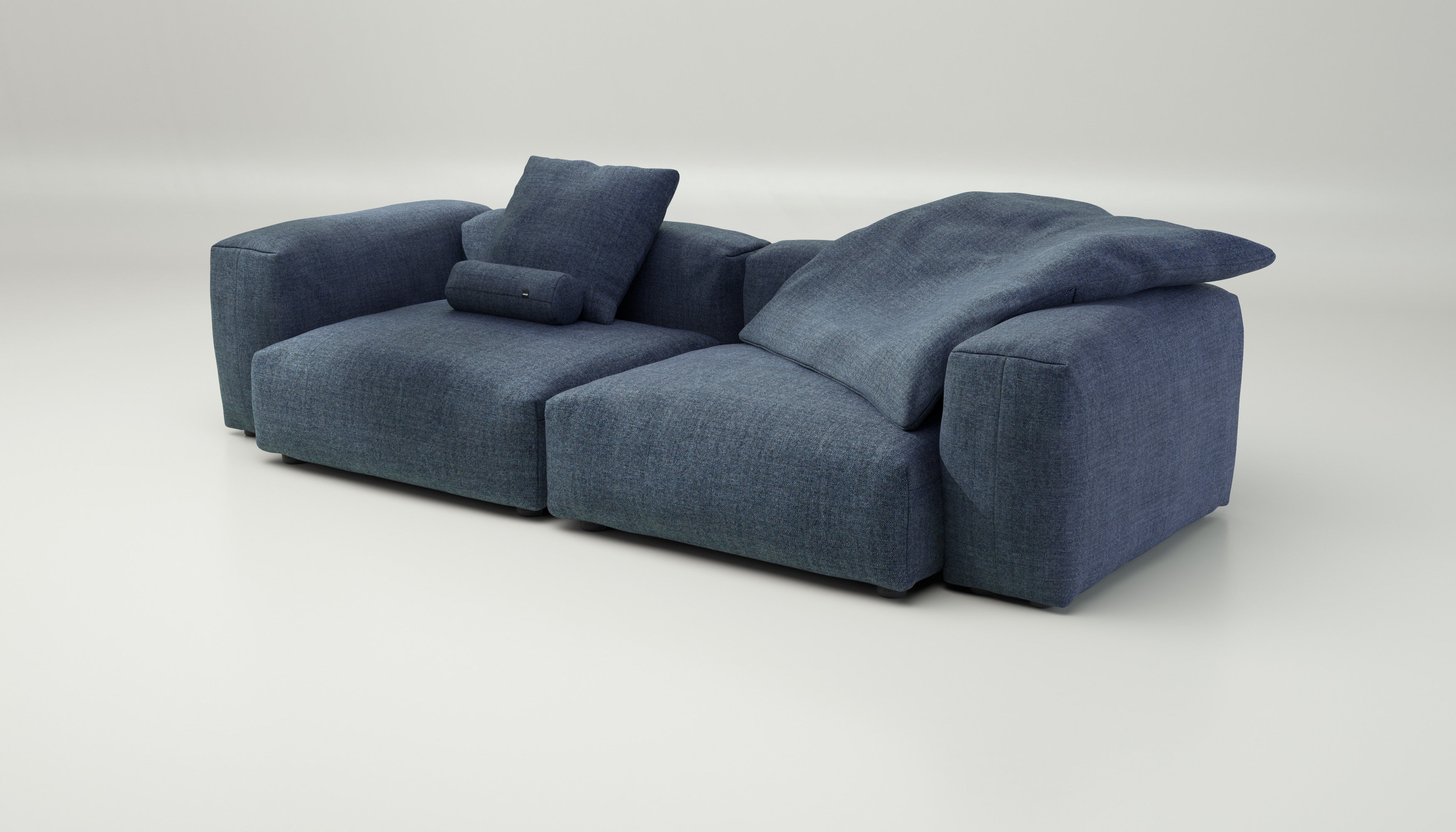 vetsak | Sofa Set 02 Large - Pique - Dark Blue | Modular Sofa | 3.5 Seater | Big Sofa - Image 3