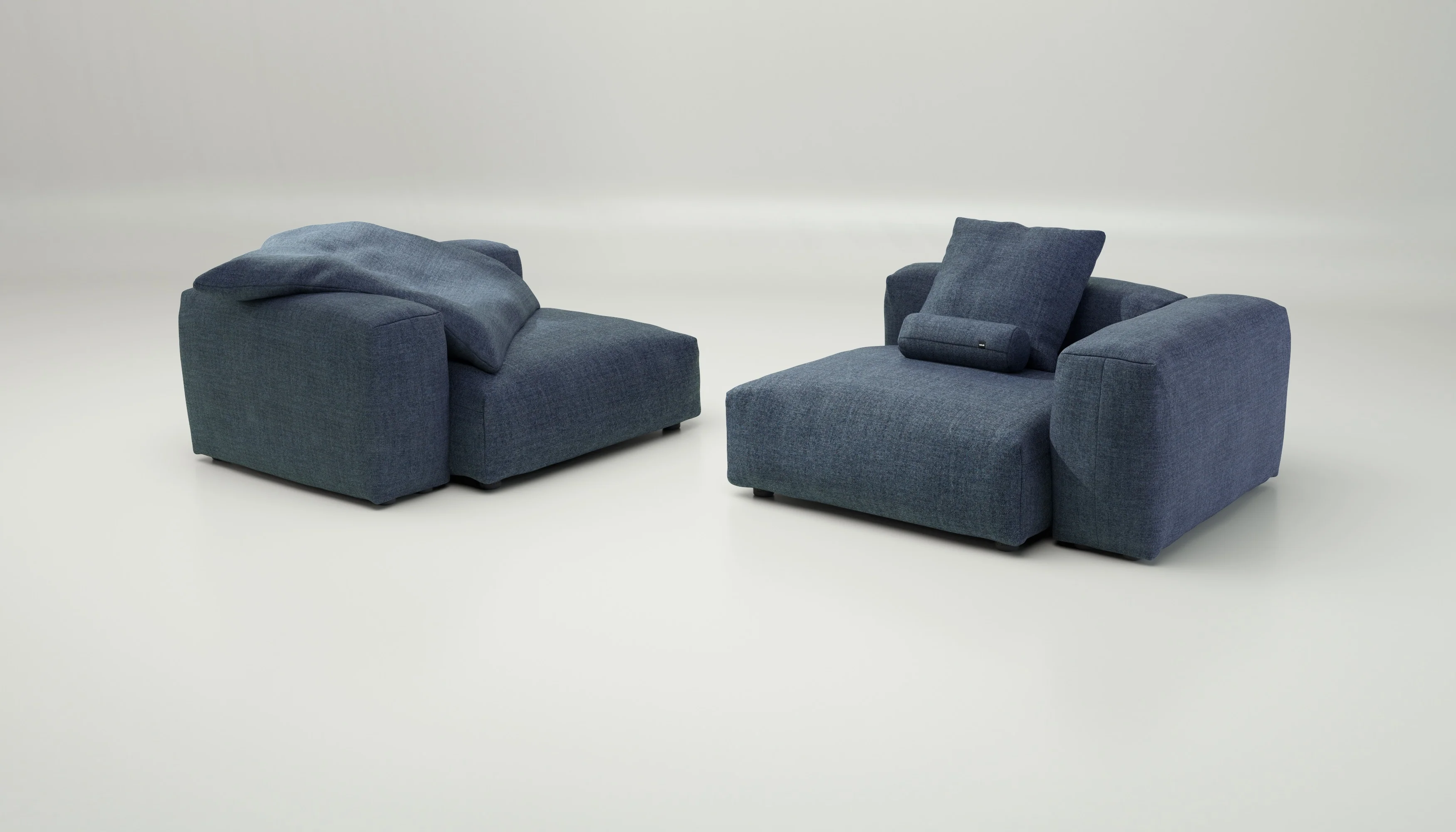 vetsak | Sofa Set 02 Large - Pique - Dark Blue | Modular Sofa | 3.5 Seater | Big Sofa - Image 4