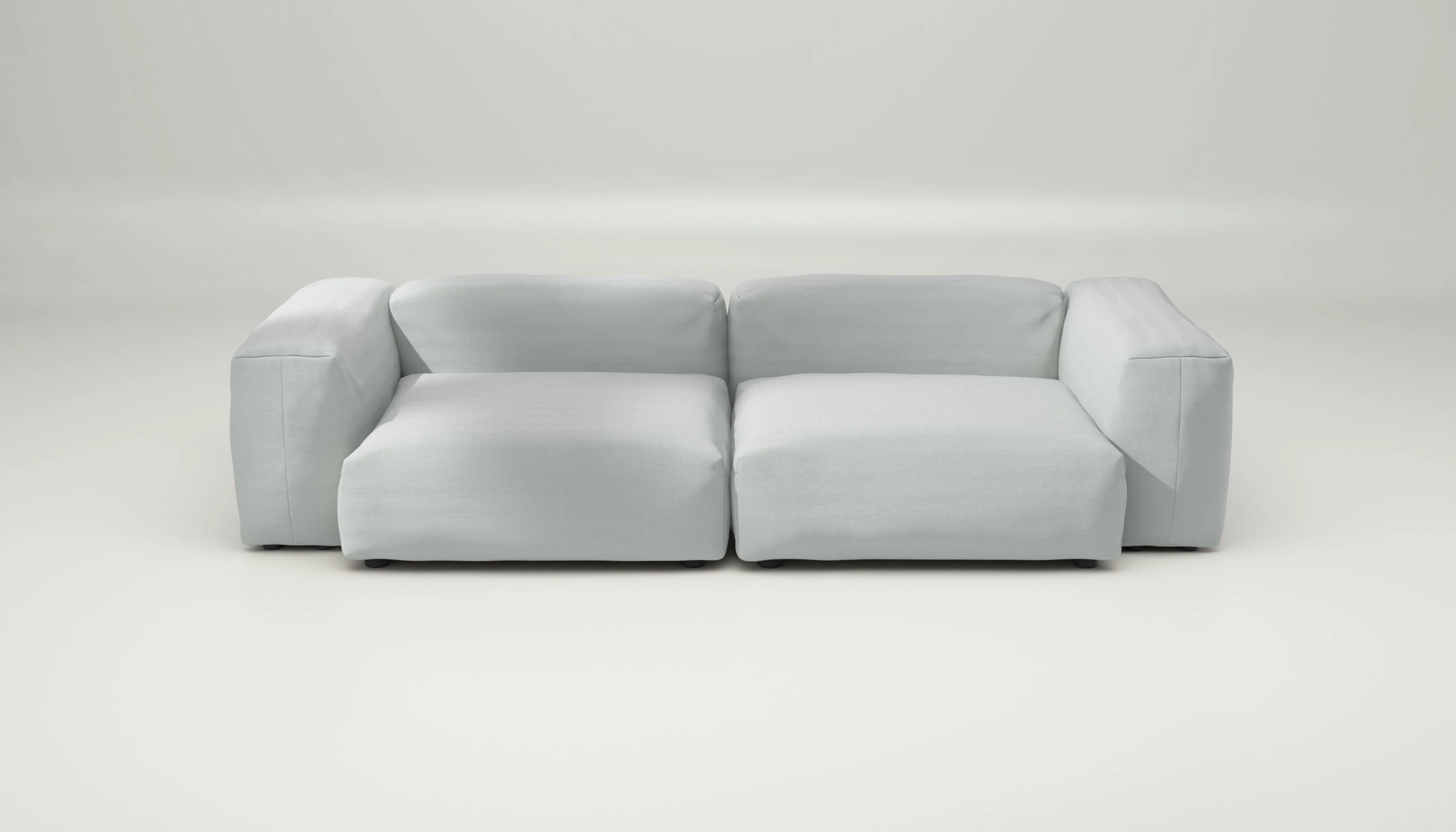 vetsak | Sofa Set 02 Large - Pique - Light Grey | Modular Sofa | 3.5 Seater | Big Sofa - Image 2