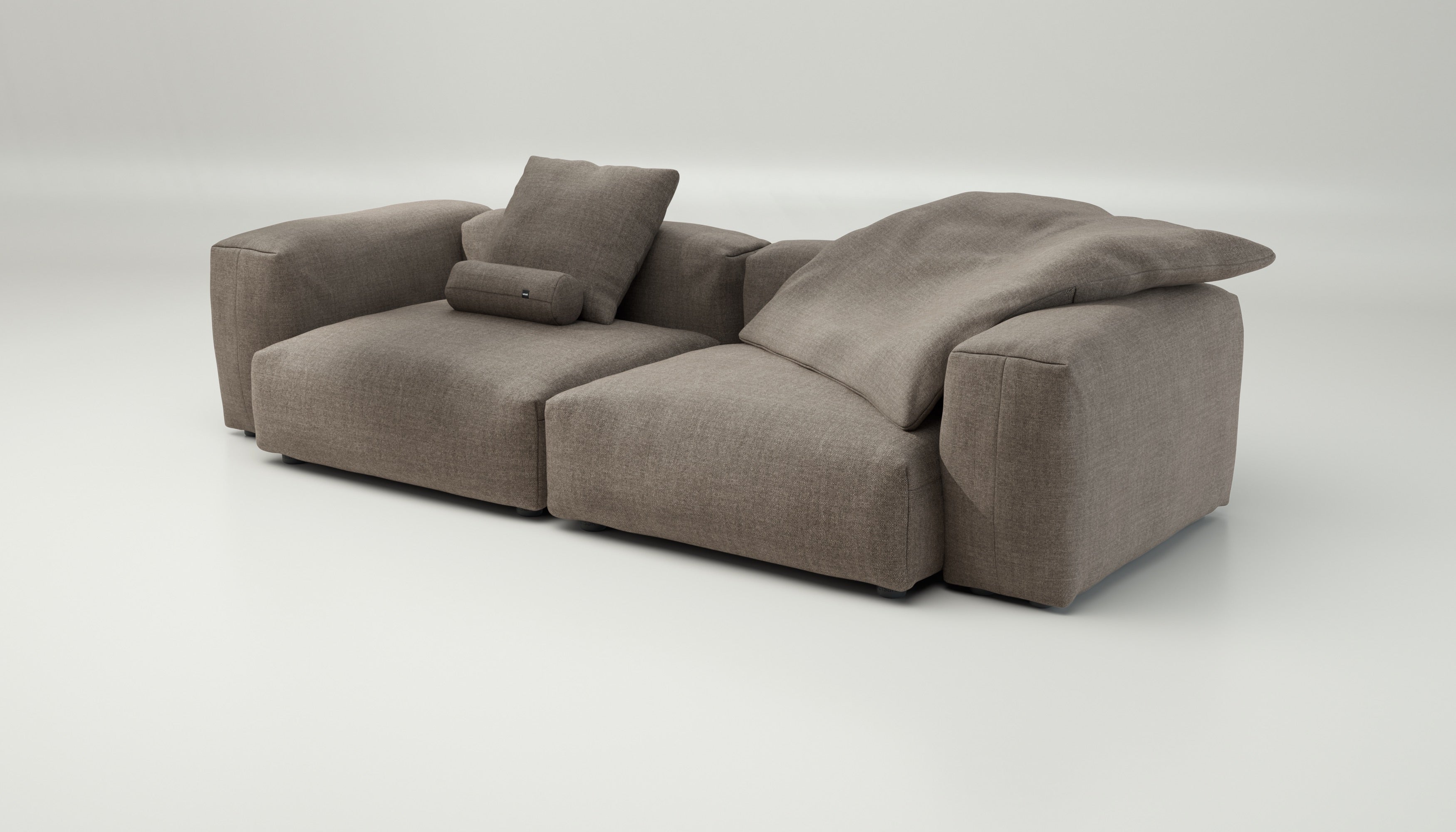 vetsak | Sofa Set 02 Large - Pique - Stone | Modular Sofa | 3.5 Seater | Big Sofa - Image 3