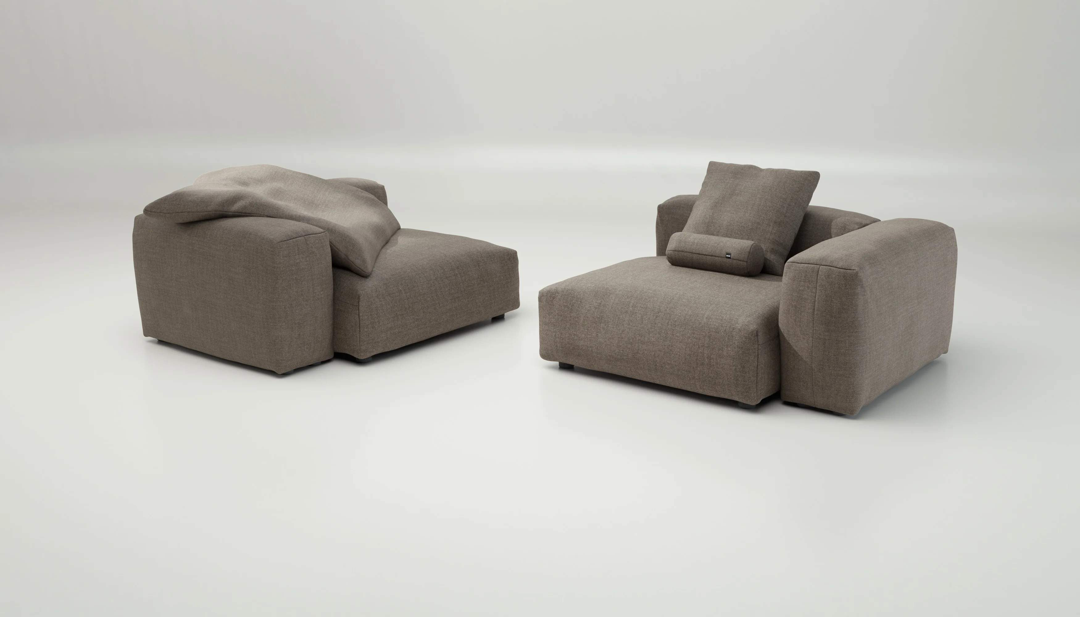 vetsak | Sofa Set 02 Large - Pique - Stone | Modular Sofa | 3.5 Seater | Big Sofa - Image 4