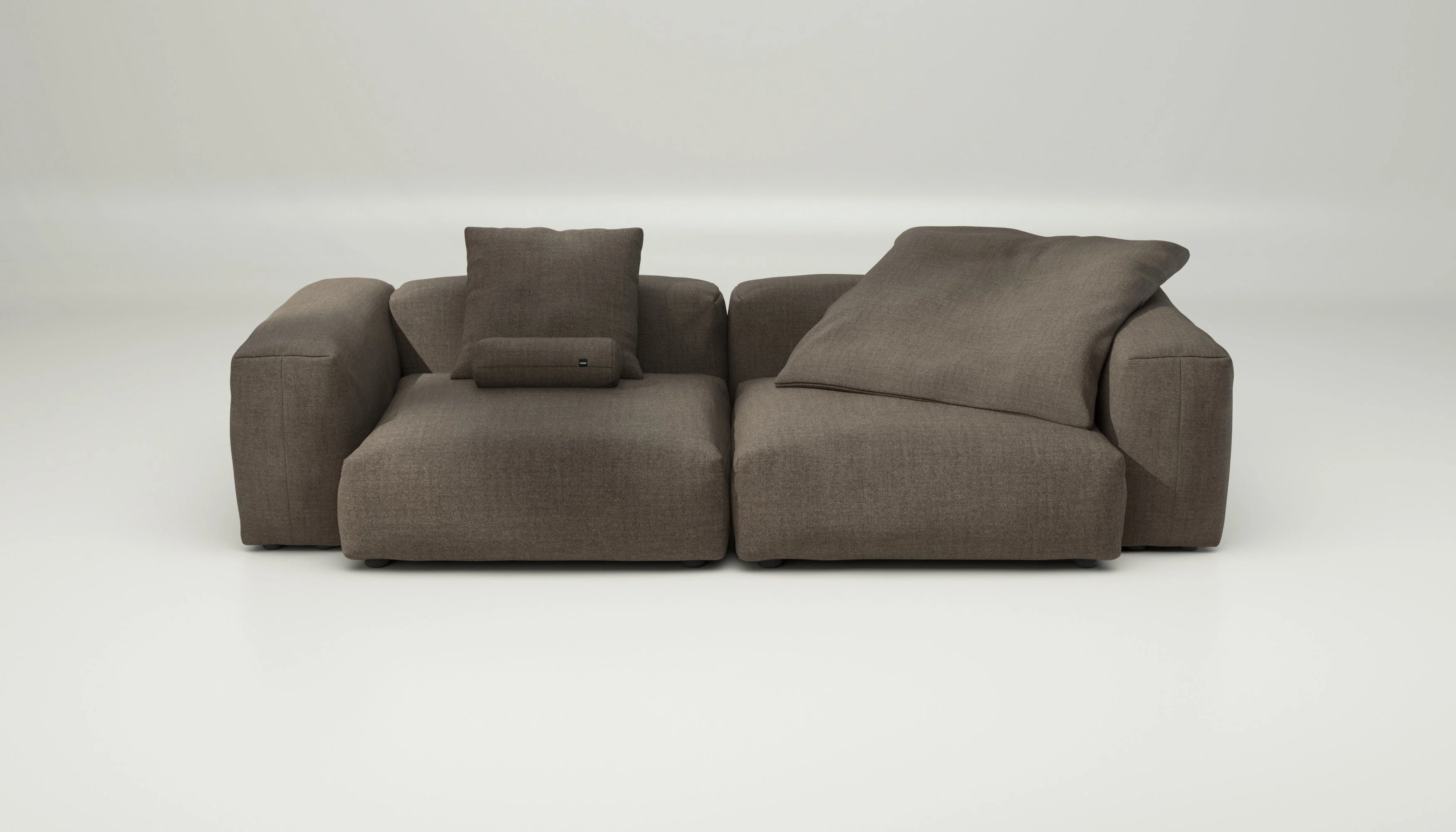 vetsak | Sofa Set 02 Large - Pique - Taupe | Modular Sofa | 3.5 Seater | Big Sofa