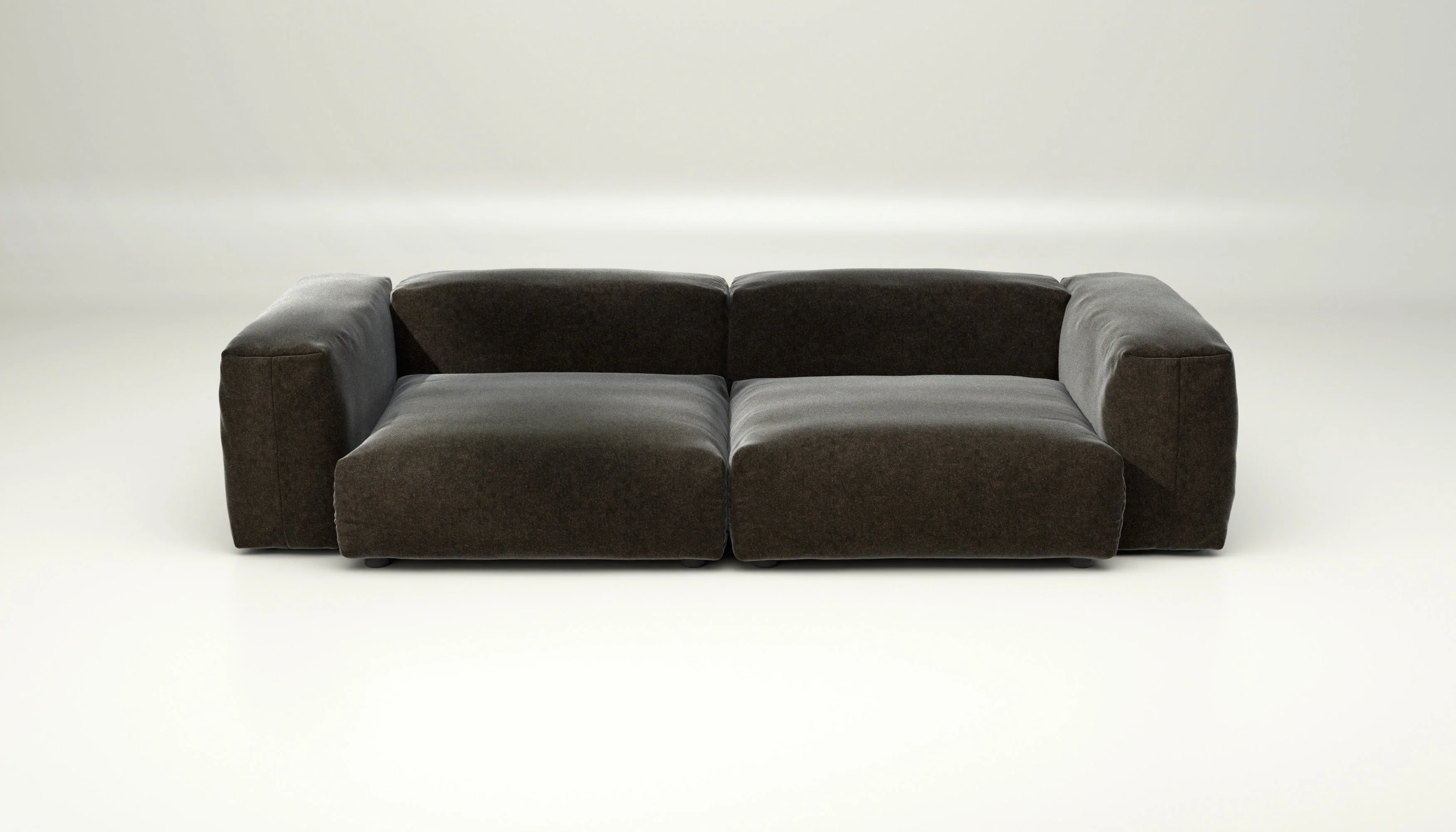 vetsak | Sofa Set 02 Large - Suave - Anthracite | Modular Sofa | 3.5 Seater | Big Sofa - Image 2