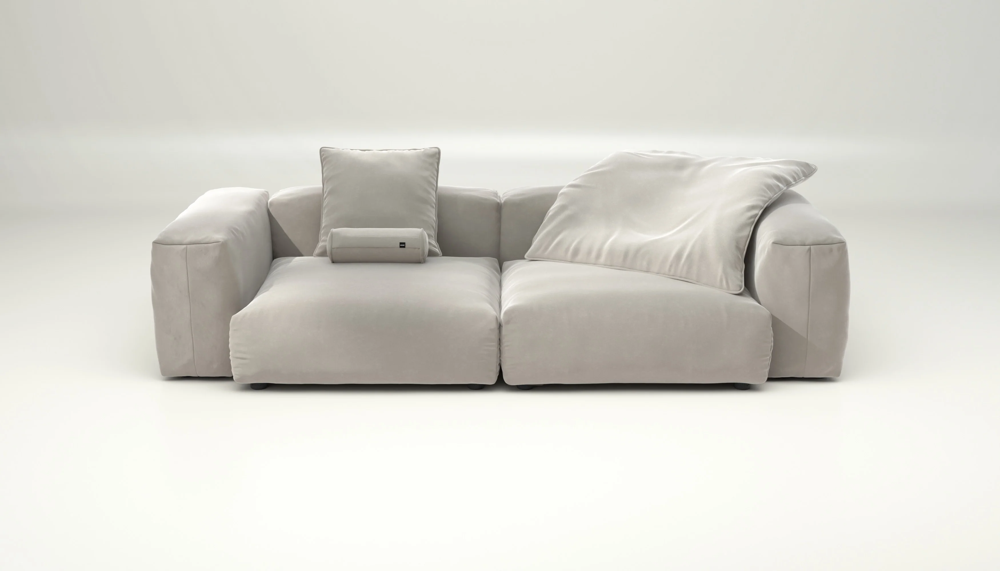 vetsak | Sofa Set 02 Large - Suave - Clay | Modulares Sofa | 3.5 Sitzer | Big Sofa