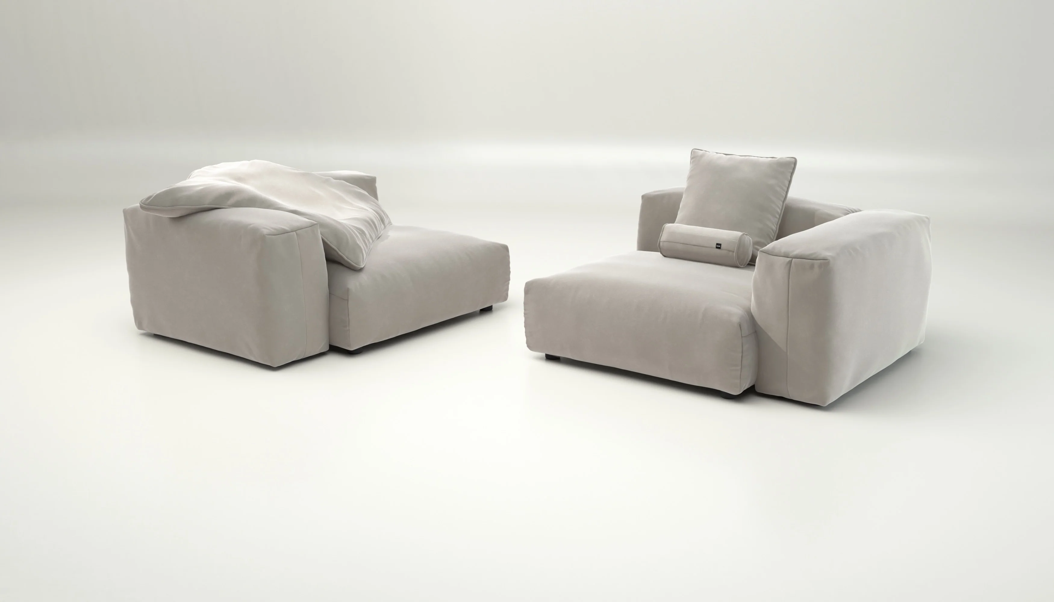 vetsak | Sofa Set 02 Large - Suave - Clay | Modulares Sofa | 3.5 Sitzer | Big Sofa - Image 4