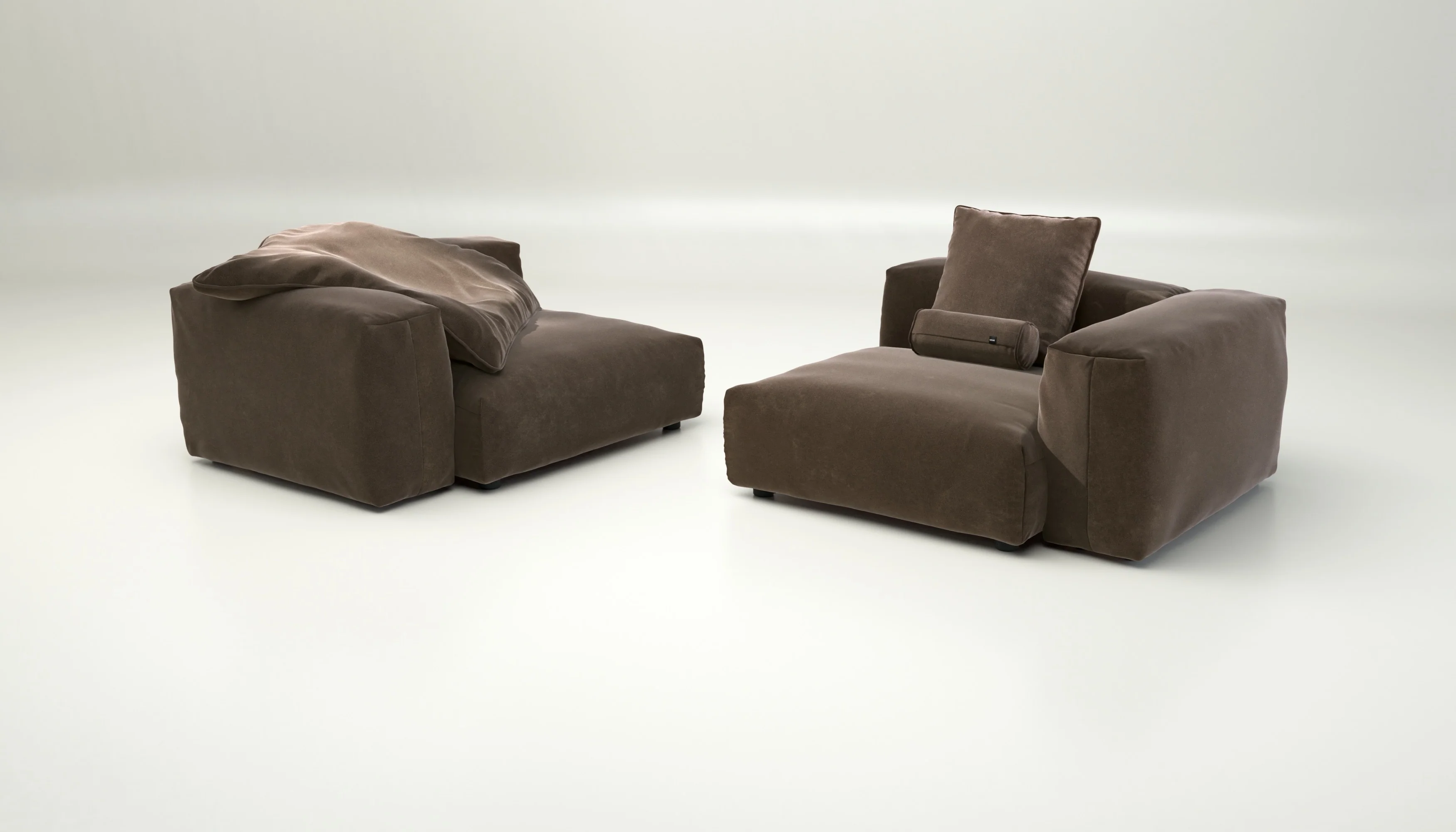 vetsak | Sofa Set 02 Large - Suave - Espresso | Modulares Sofa | 3.5 Sitzer | Big Sofa - Image 4