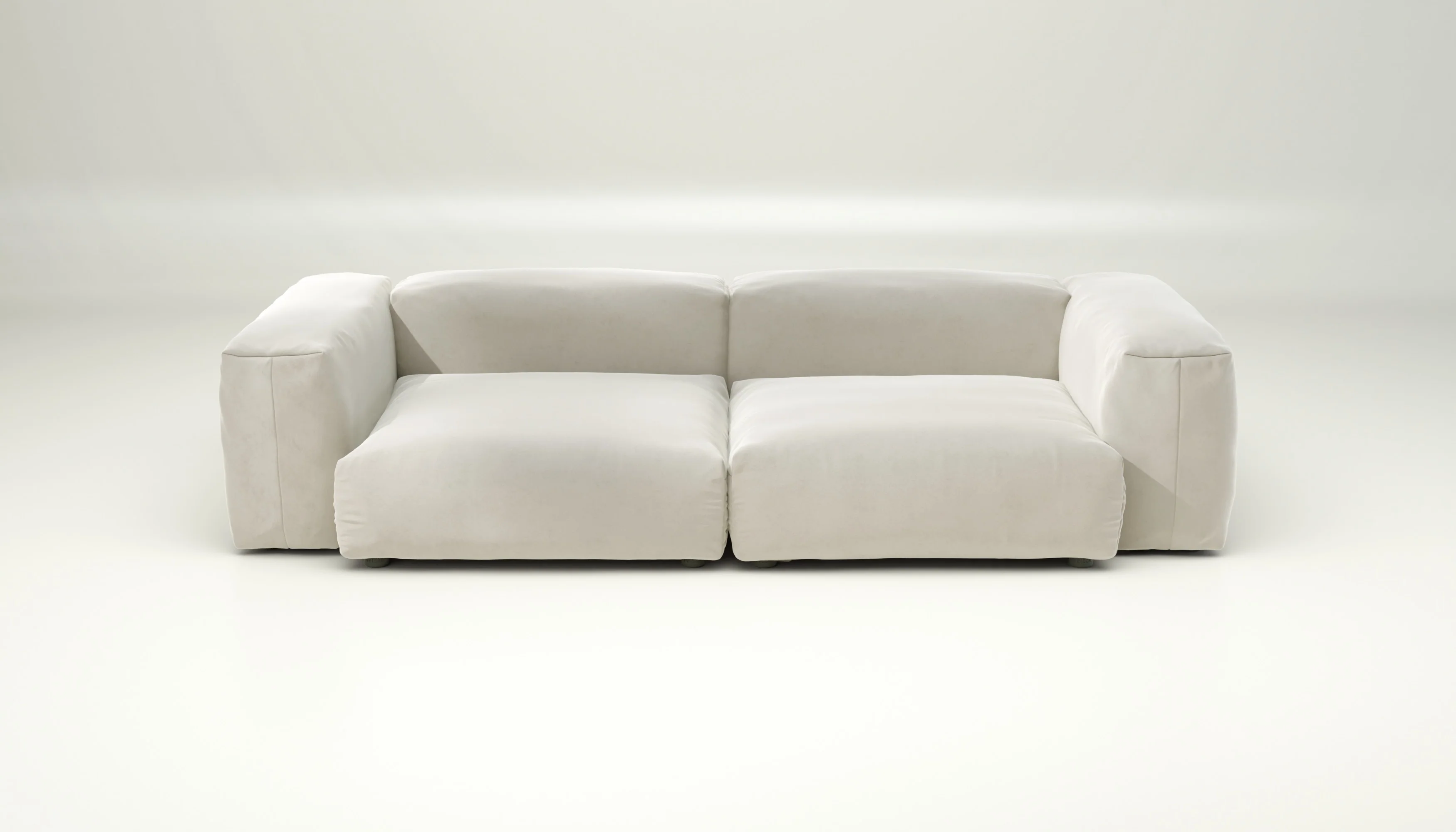vetsak | Sofa Set 02 Large - Suave - Pearl | Modular Sofa | 3.5 Seater | Big Sofa - Image 2