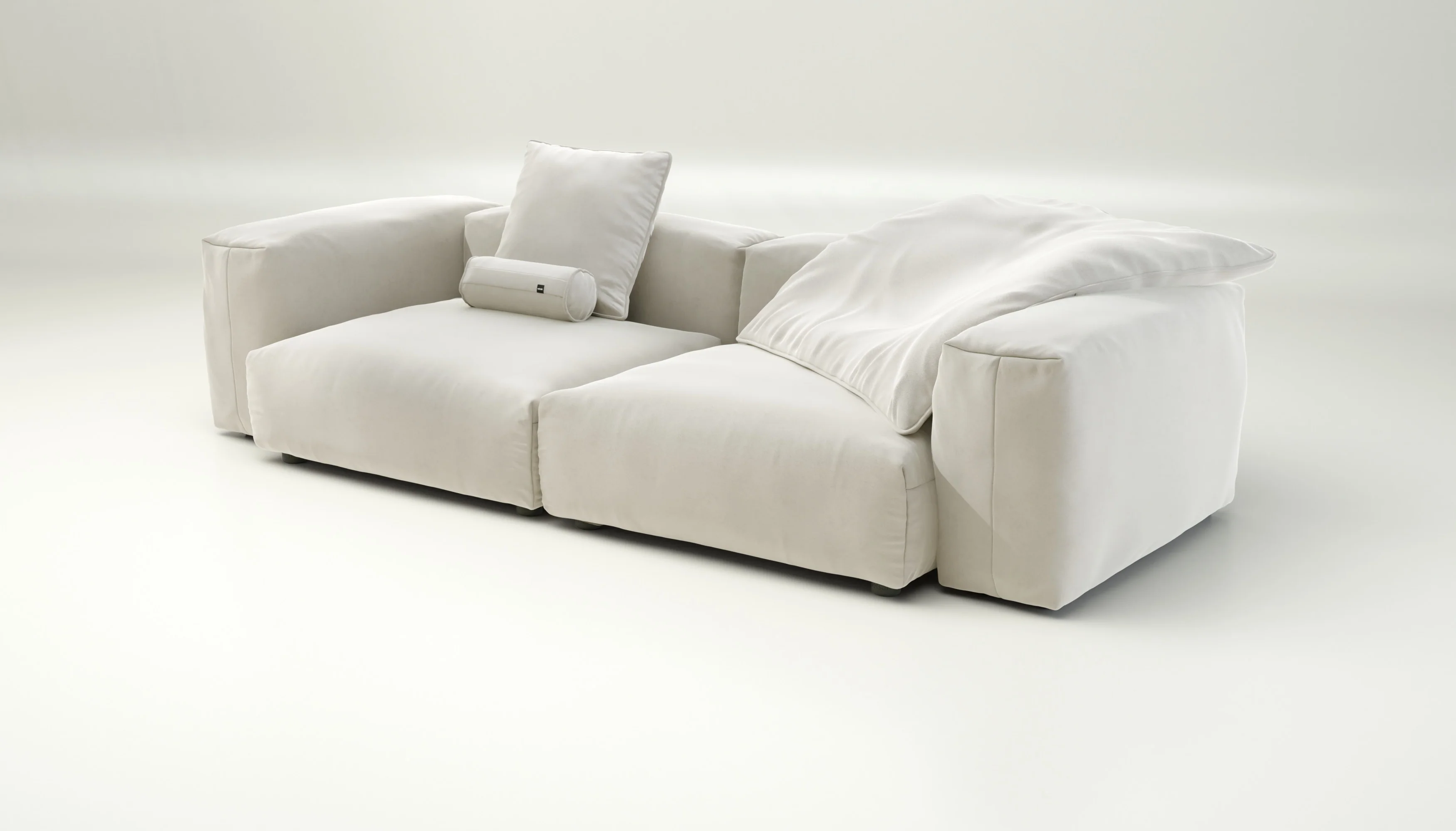 vetsak | Sofa Set 02 Large - Suave - Pearl | Modular Sofa | 3.5 Seater | Big Sofa - Image 3
