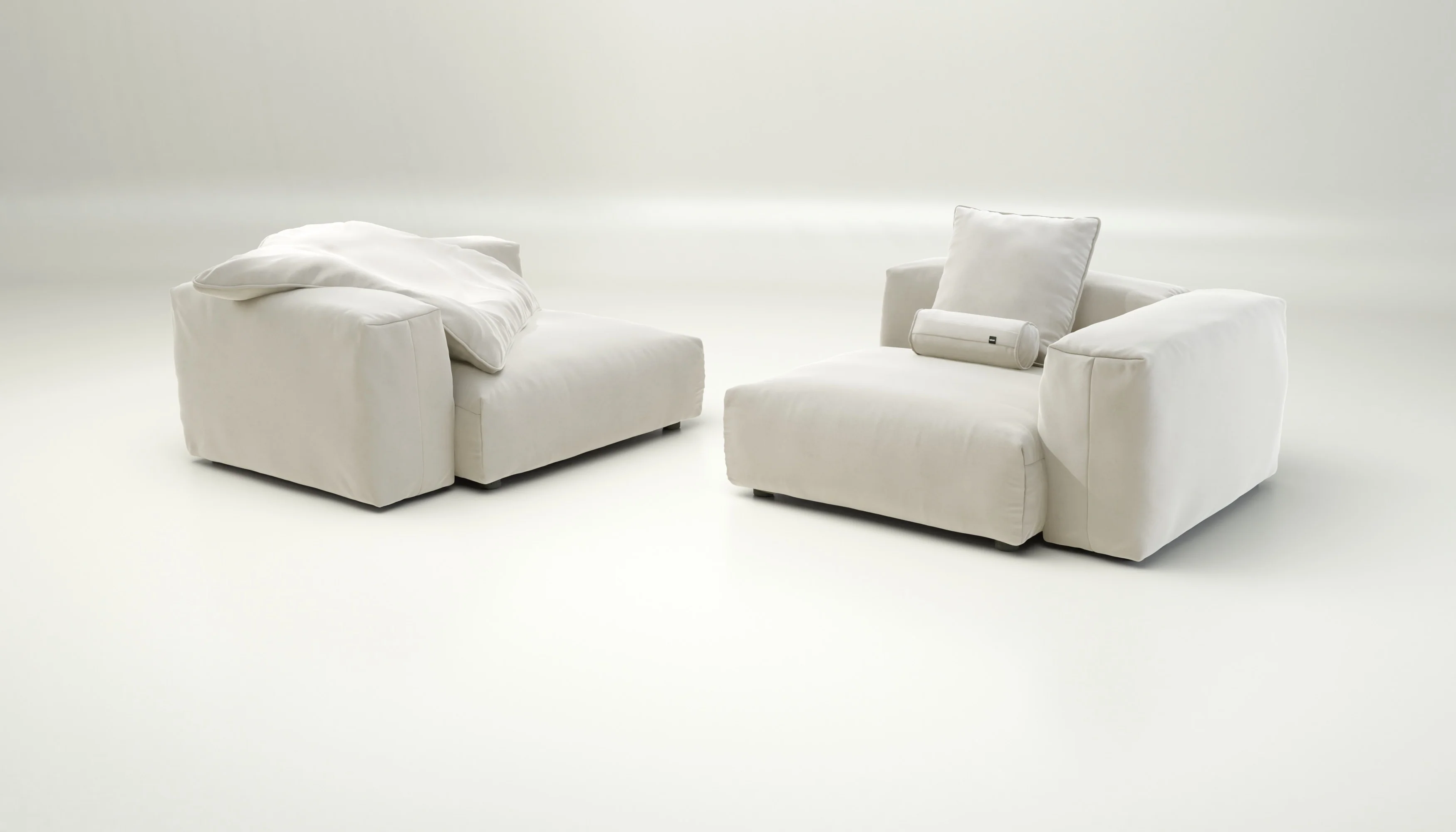 vetsak | Sofa Set 02 Large - Suave - Pearl | Modular Sofa | 3.5 Seater | Big Sofa - Image 4