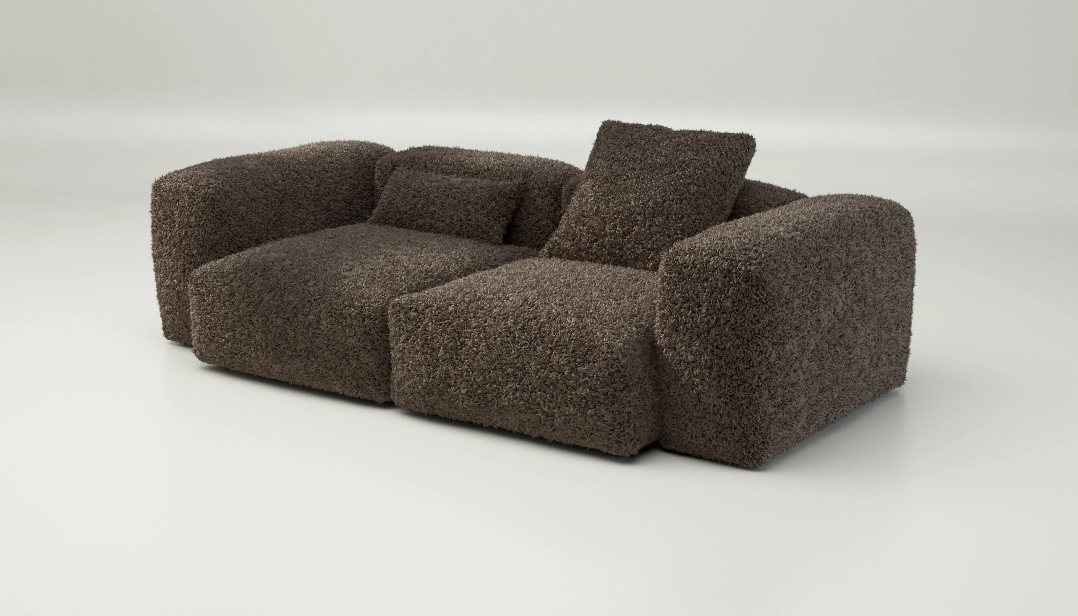 vetsak | Sofa Set 02 Medium - Doodle - Cacao | Modulares Sofa | 2.5 Sitzer | Big Sofa - Image 3