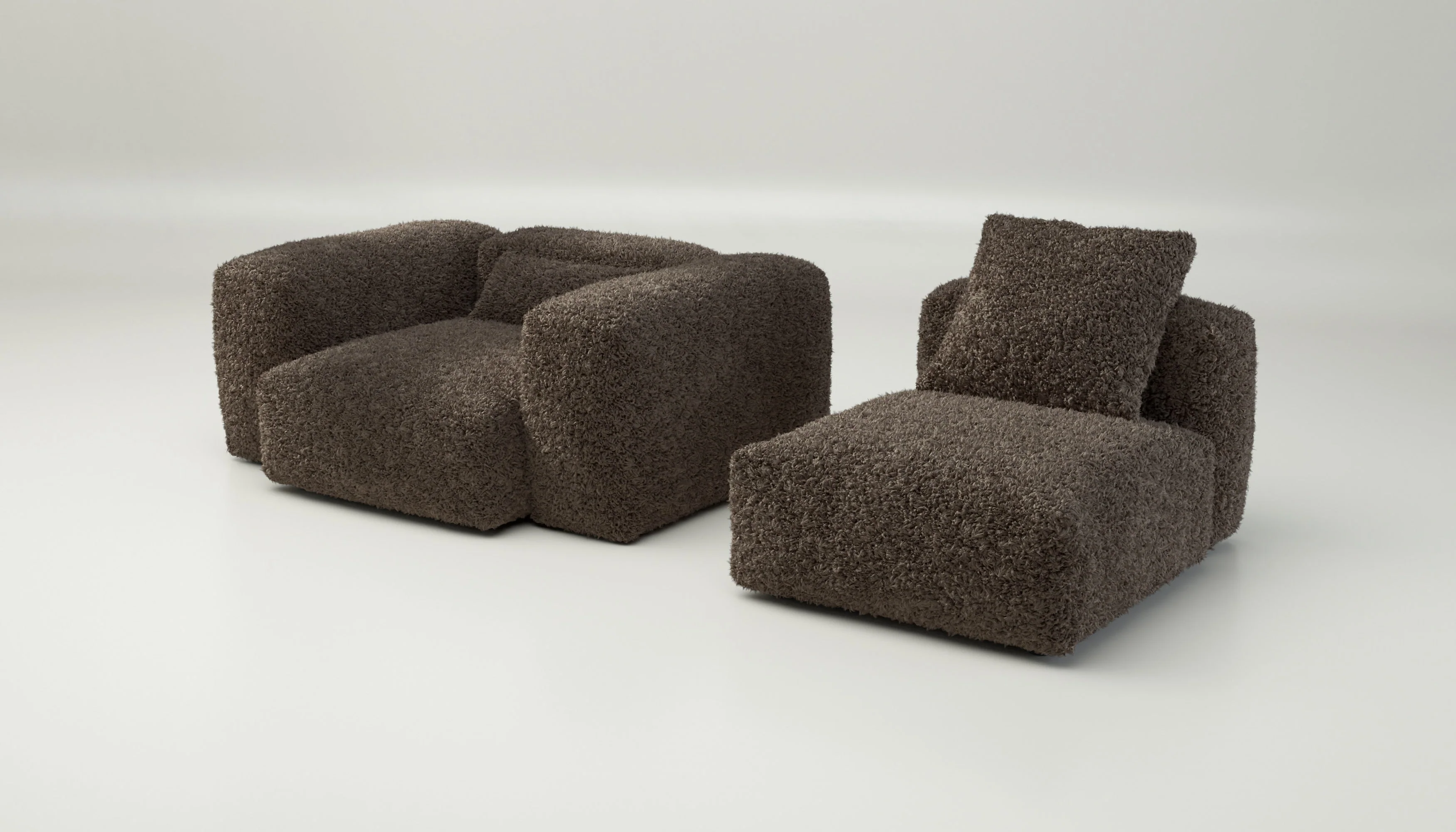 vetsak | Sofa Set 02 Medium - Doodle - Cacao | Modulares Sofa | 2.5 Sitzer | Big Sofa - Image 4