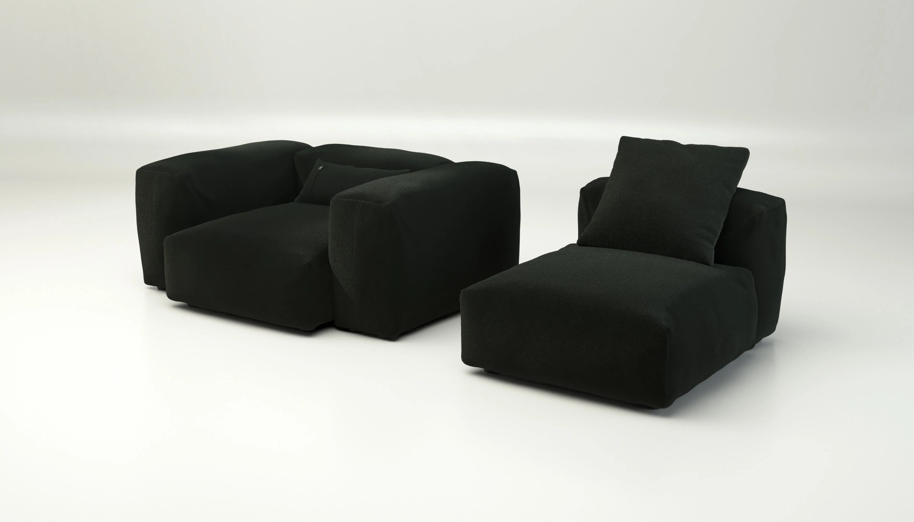 vetsak | Sofa Set 02 Medium - Loop Loop - Mousse | Modulares Sofa | 2.5 Sitzer | Big Sofa - Image 4
