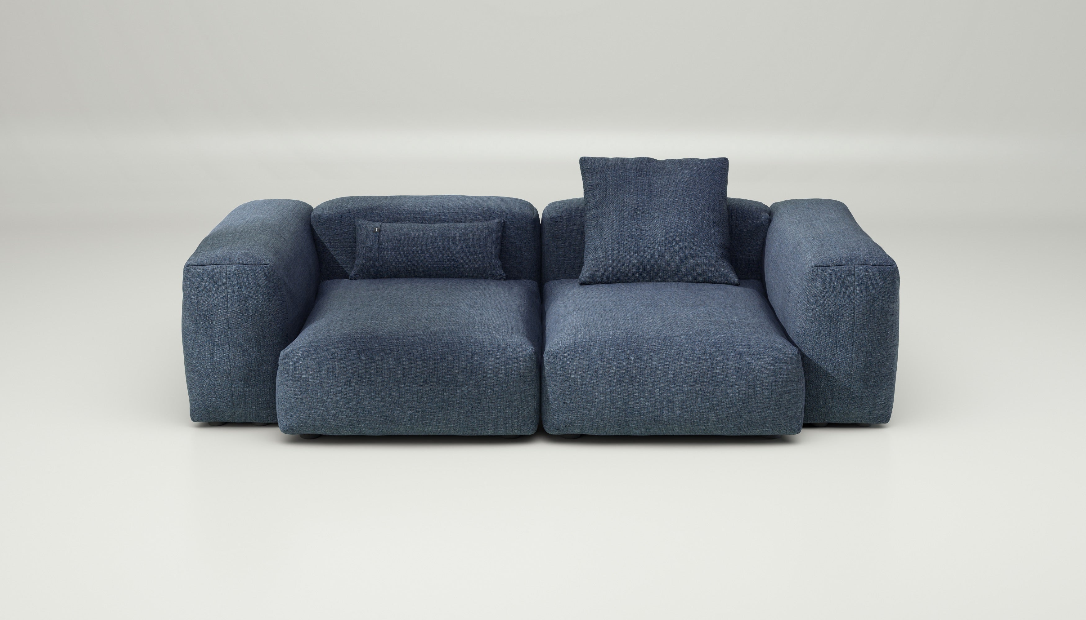 vetsak | Sofa Set 02 Medium - Pique - Dark Blue | Modular Sofa | 2.5 Seater | Big Sofa